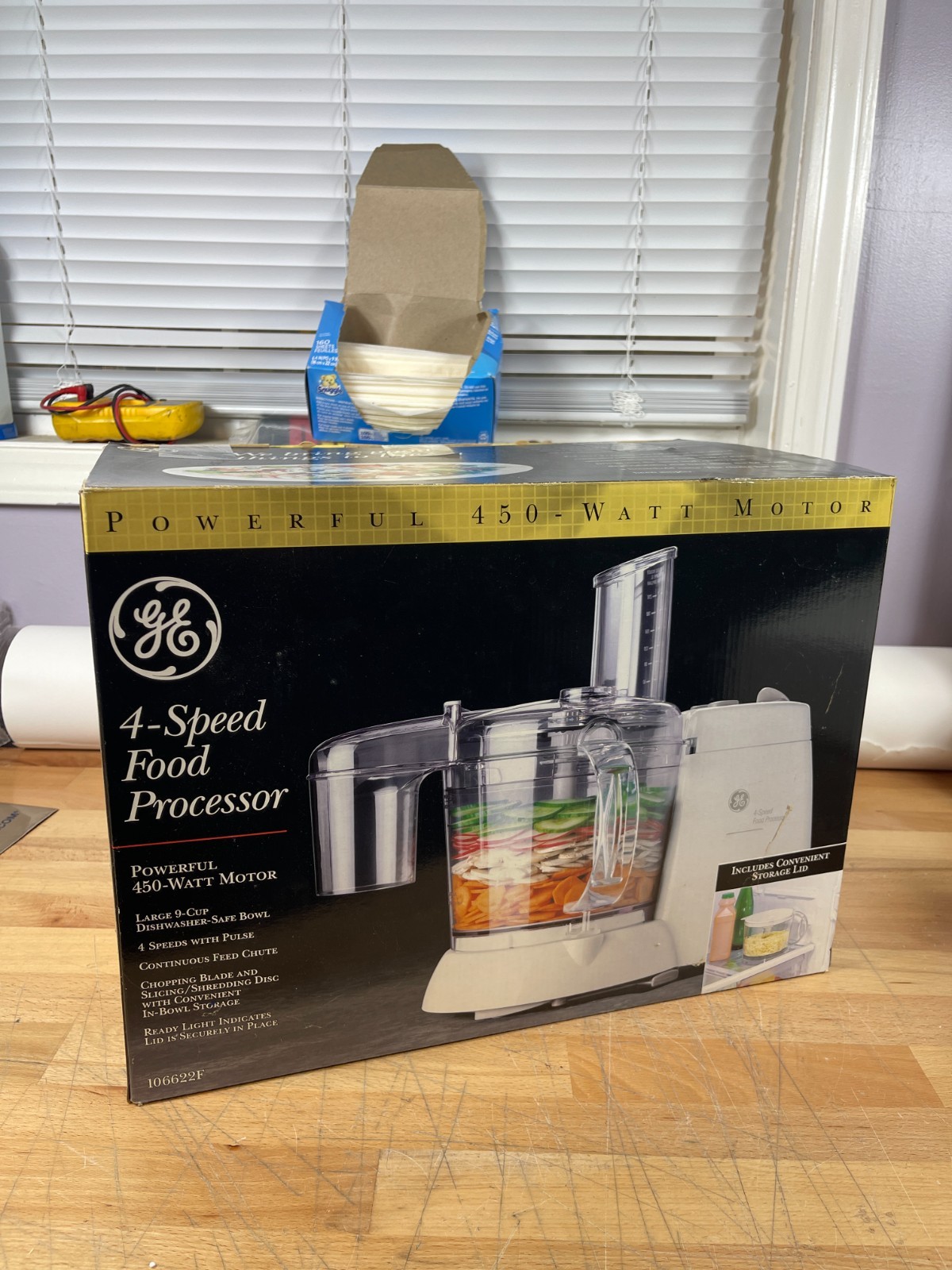 GE 4-Speed Food Processor Model 106622F 450W Motor Complete Unit