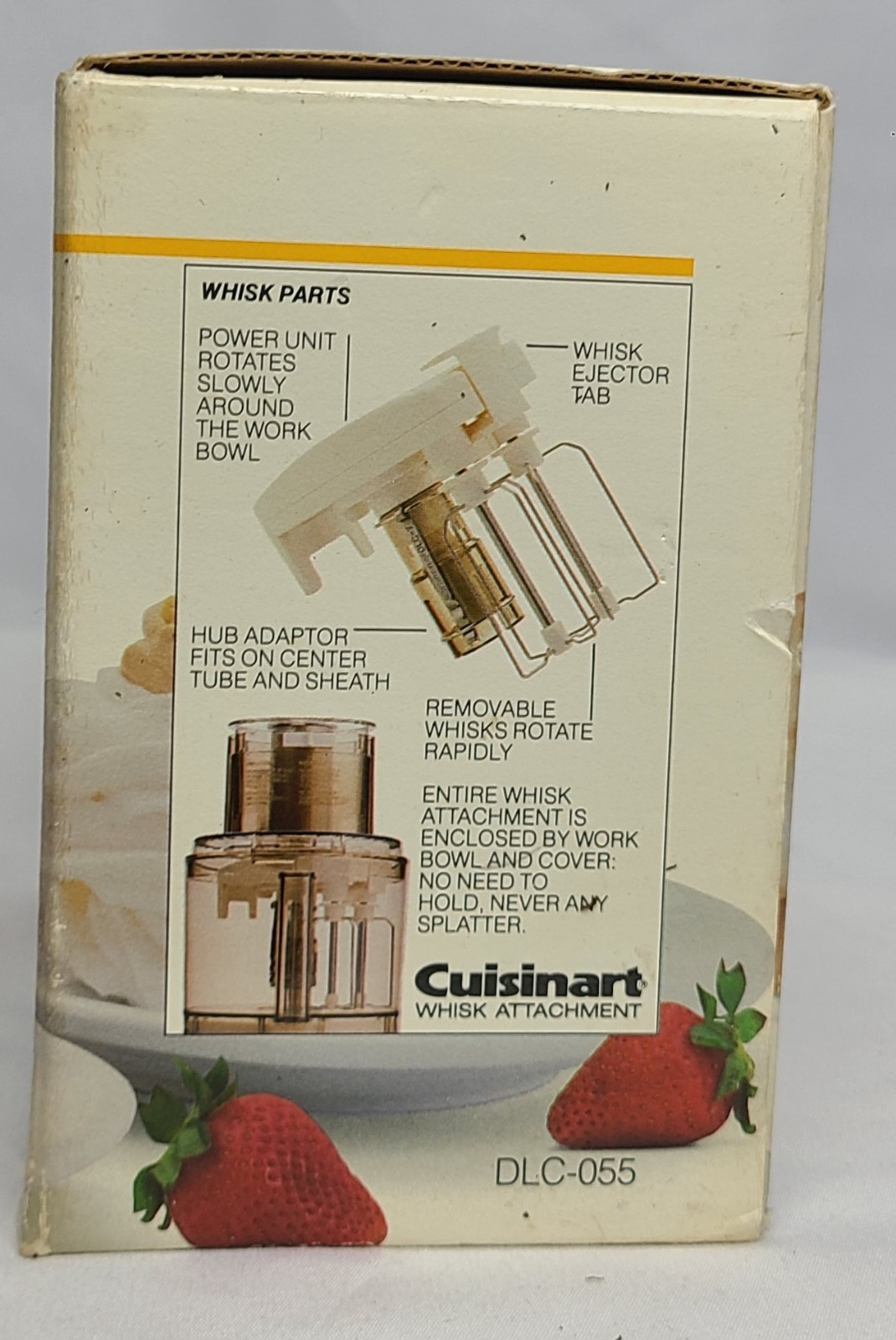 VTG Cuisinart DLC-055 Whisk Attachment for DLC-7 Food Processor Complete In Box