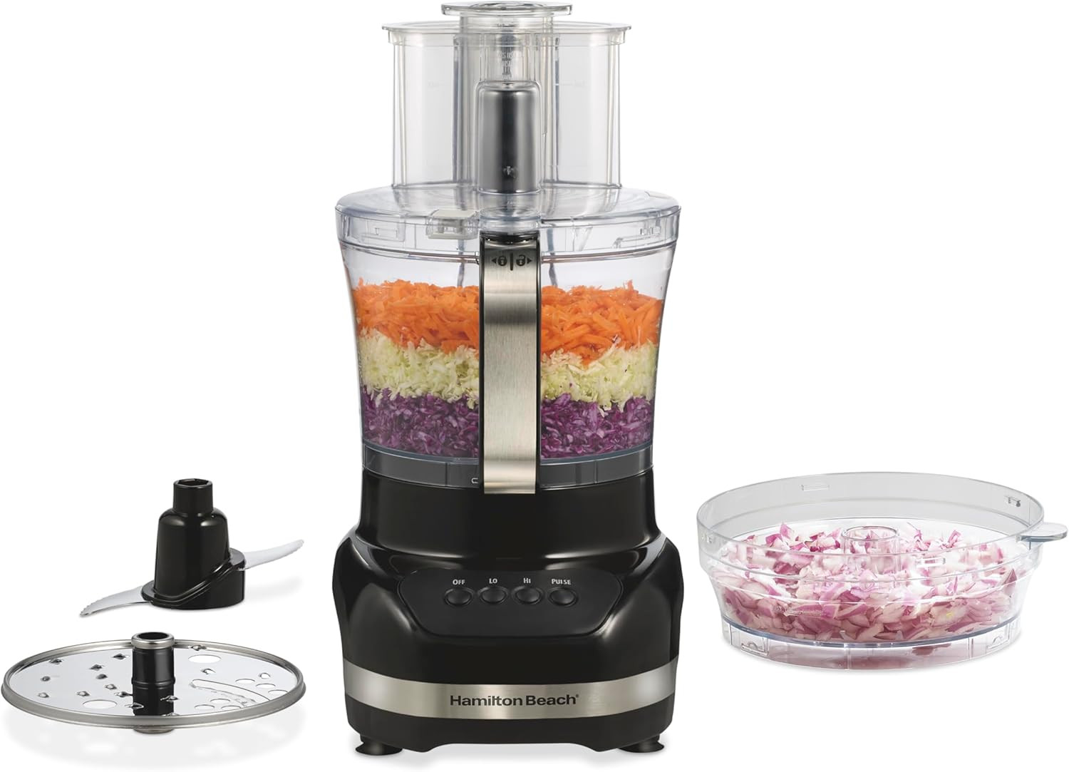 Hamilton Beach Big Mouth Duo plus 12 Cup Food Processor & Vegetable Chopper with