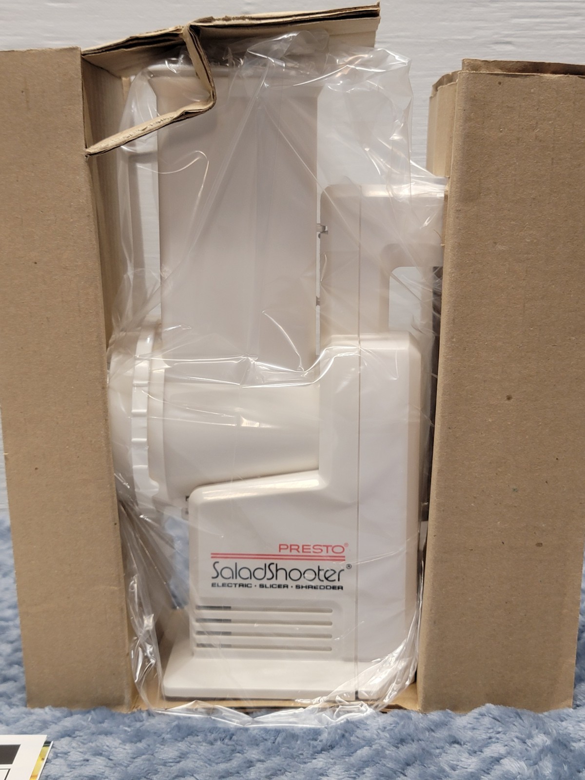 Presto Salad Shooter Electric Food Slicer Shredder 02910 Vintage NOS NEW Sealed