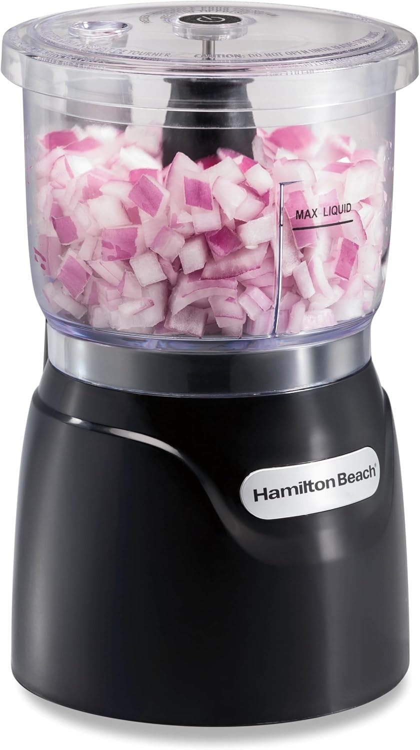Hamilton Beach Electric Vegetable Chopper & Mini Food Processor, 3-Cup, 350 Watt