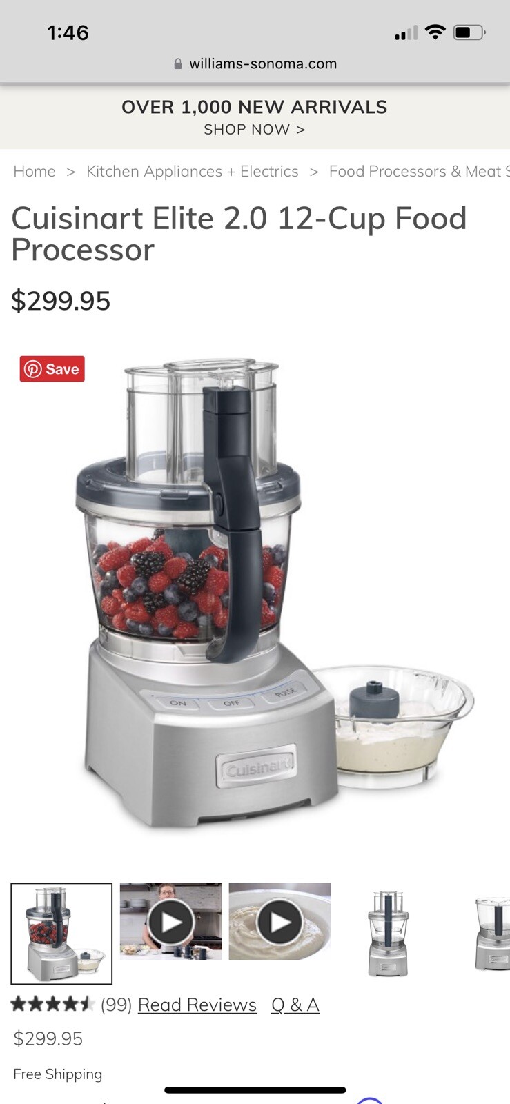 Cuisinart FP-12DC Elite Collection 12-Cup Food Processor