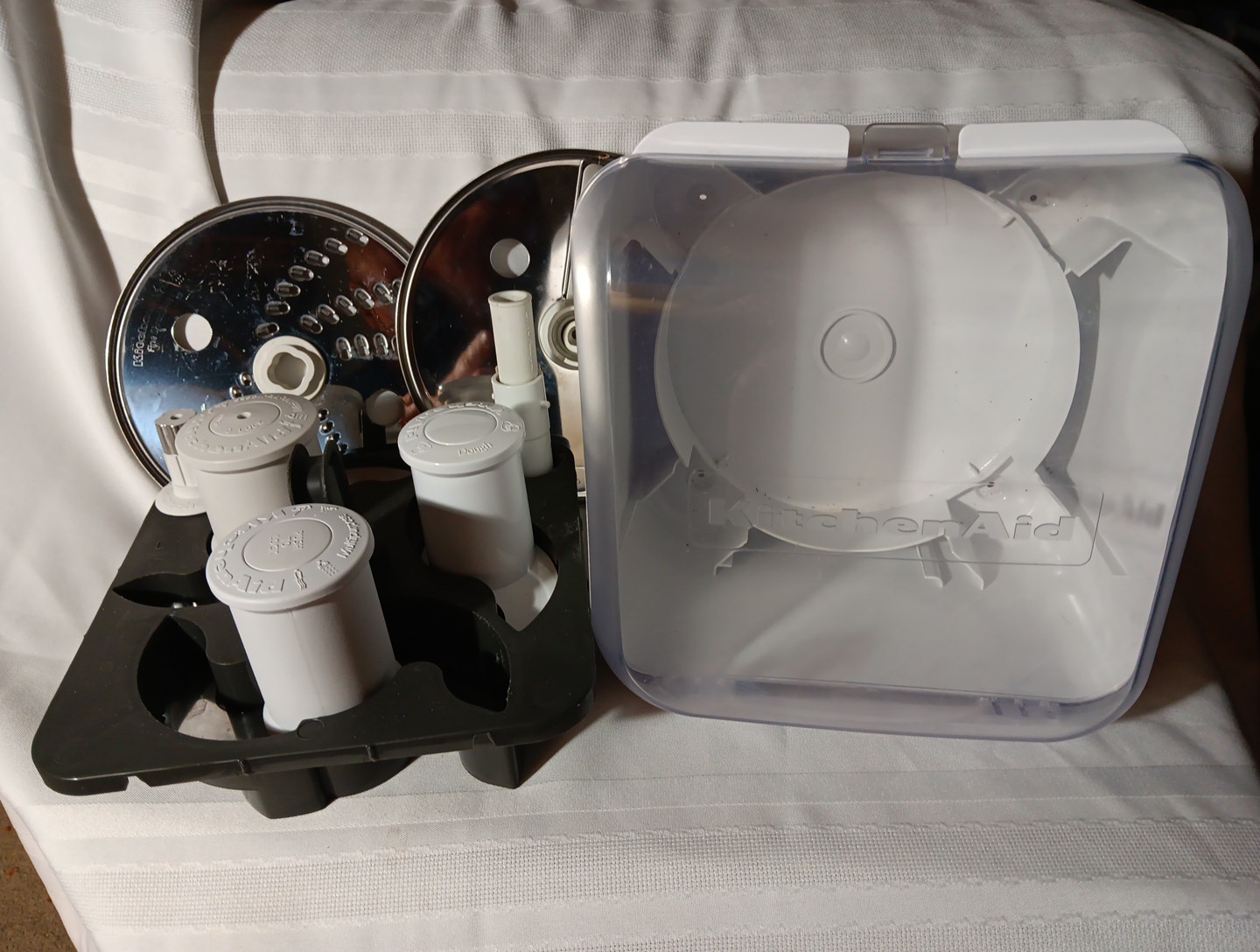 KitchenAid FOOD PROCESSOR 9pc Set Attachment KFP1356 BLADES Parts ACCESSORY Case