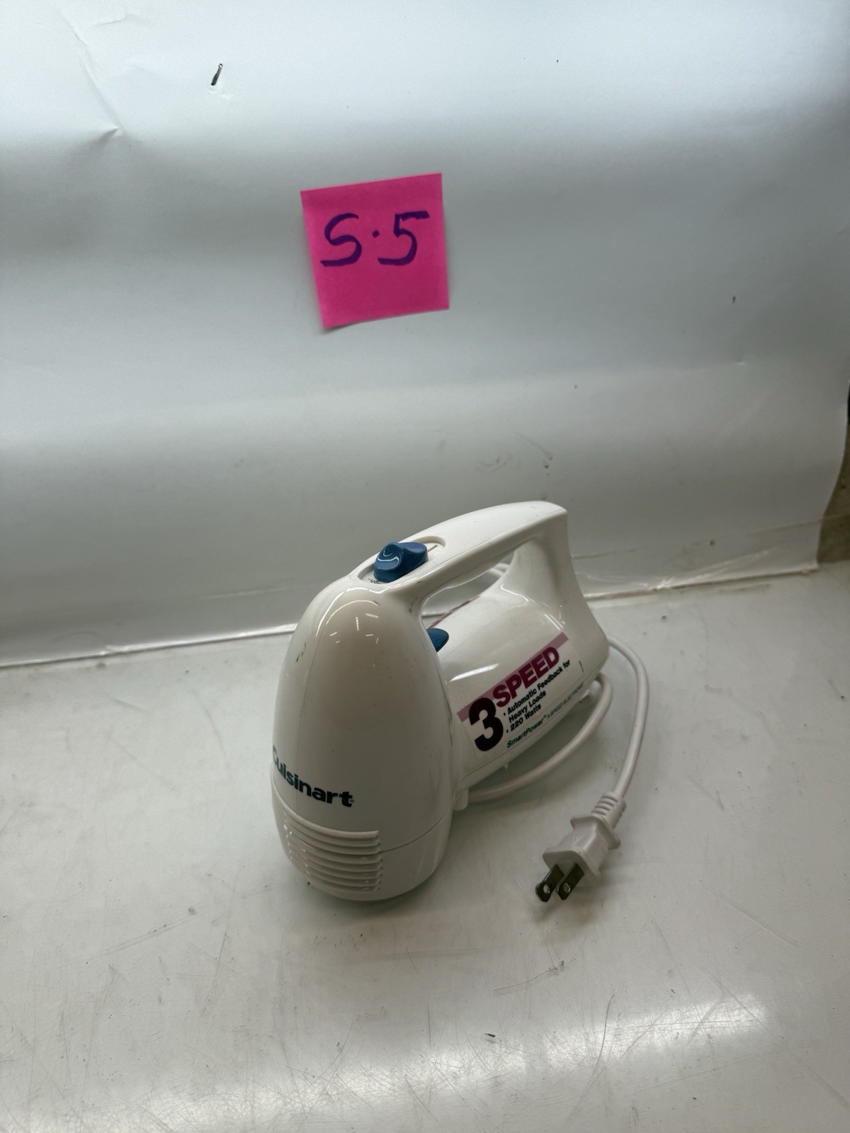 Cuisinart Smart Power 3 Speed Electronic Hand Mixer HTM-3TM Used