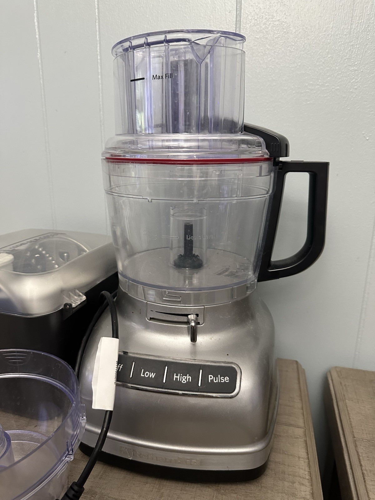 KitchenAid KFP1133CU 13‑Cup Food Processor – Contour Silver Used A Few Times