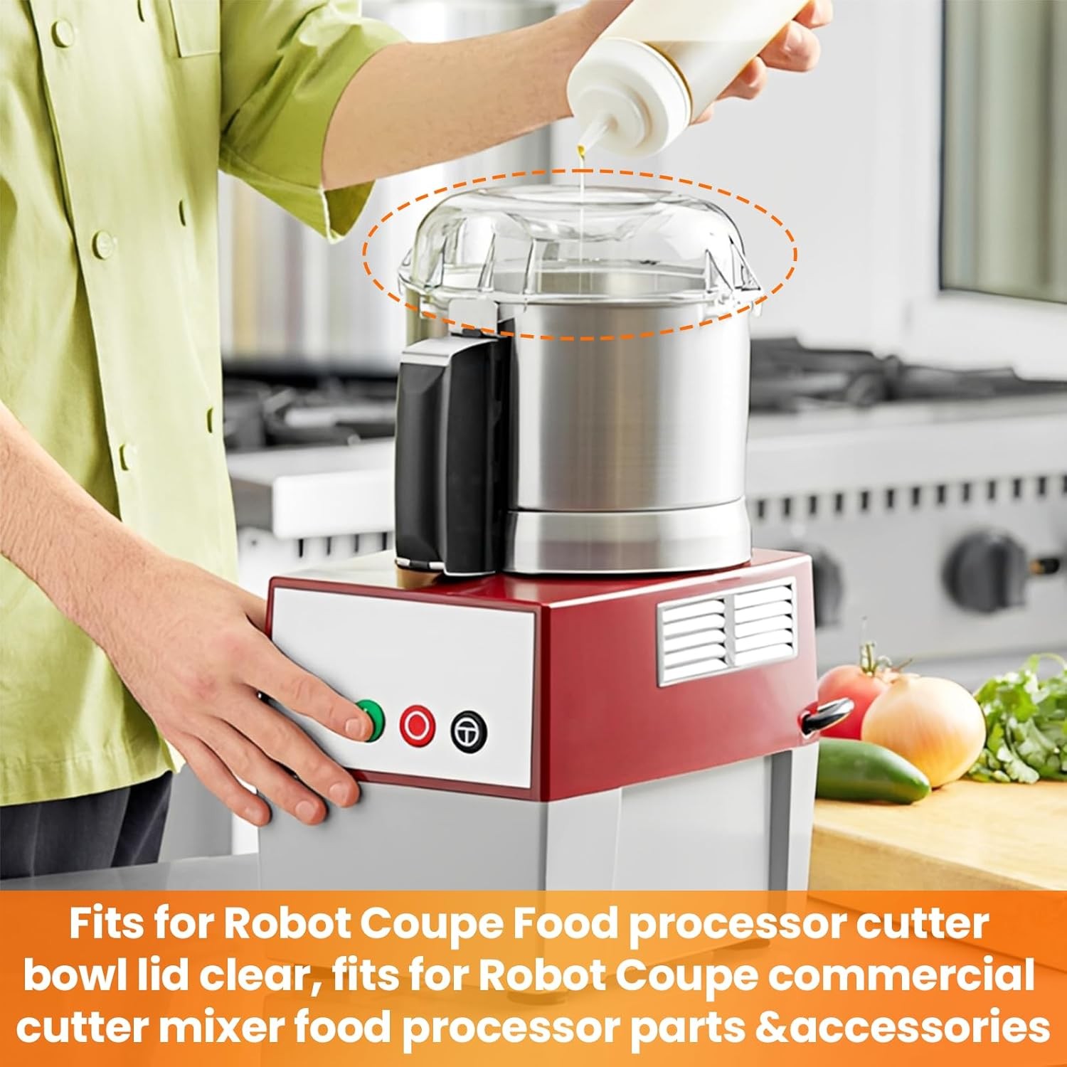 106458S Cutter Bowl Lid for Robot Coupe R2 R2N R2B R2 Dice R101B Food Processors