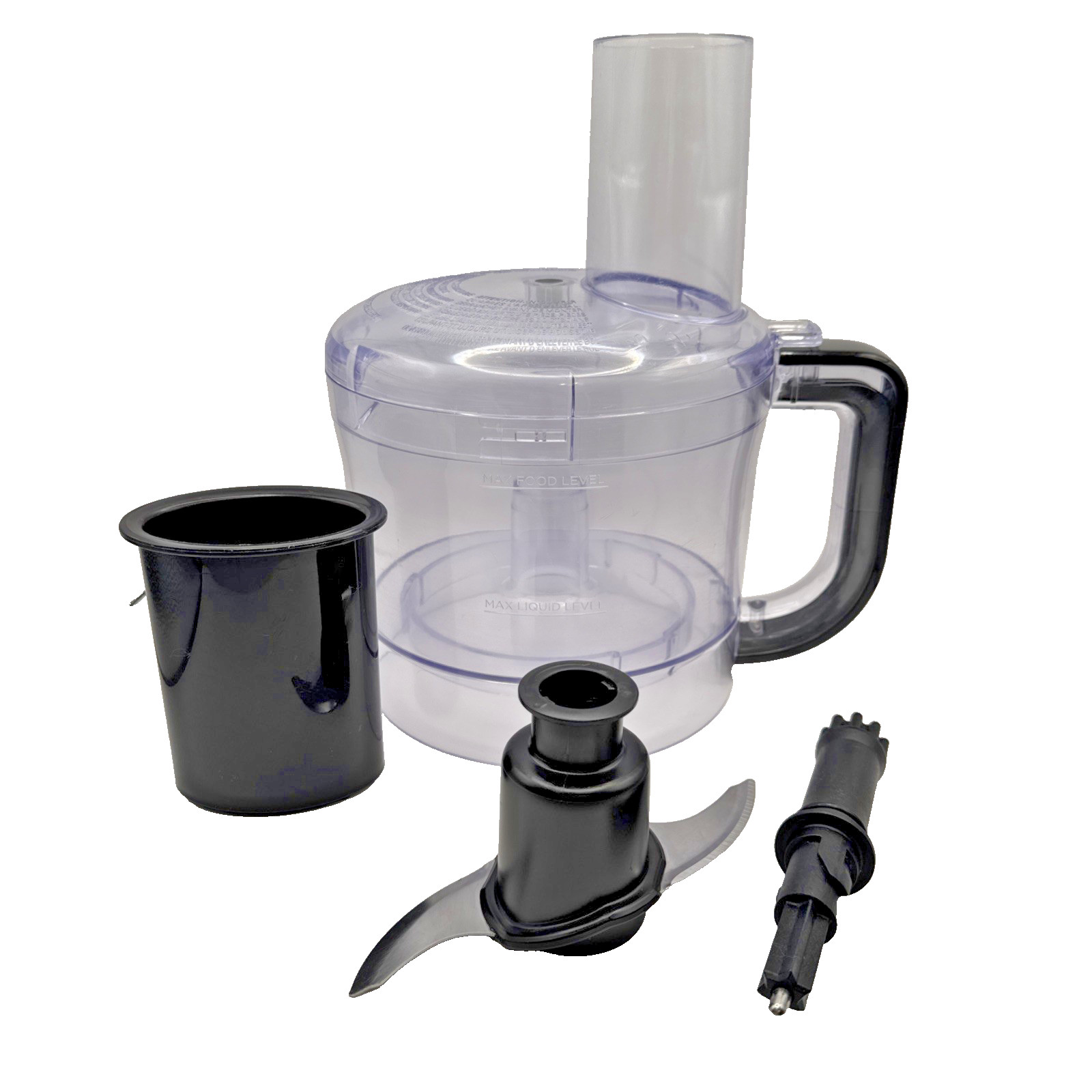 Black & Decker 8 Cup Food Processor Work Bowl, Stem, Lid, Chute Pusher & S Blade