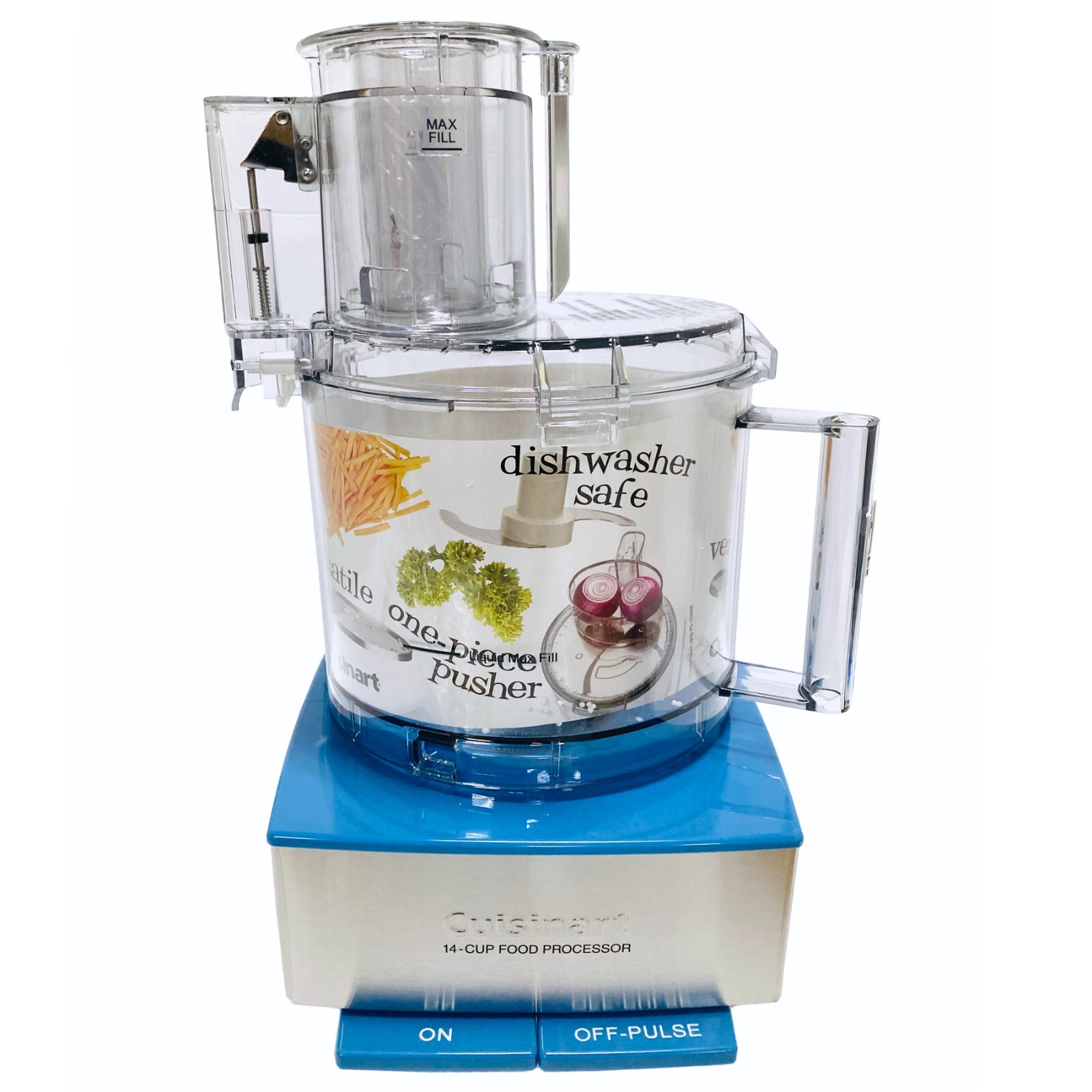 Cuisinart Food Processor, Custom 14 Cup, 2 Speed, DFP-14RSBY Sky Blue