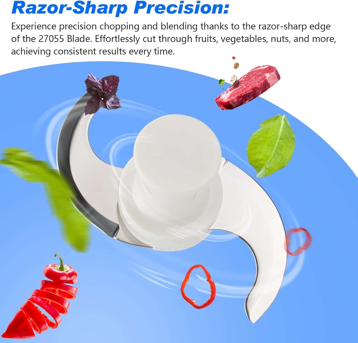 27055 S Blade丨Robot Coupe Blade Compatible with Robot Coupe Commercial Food Pro