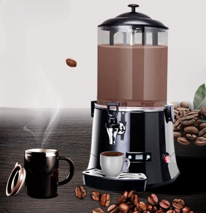 110V 5-10L Commercial Chocolate Hot Heating Dispenser Beverage Coffee Milk Mixer