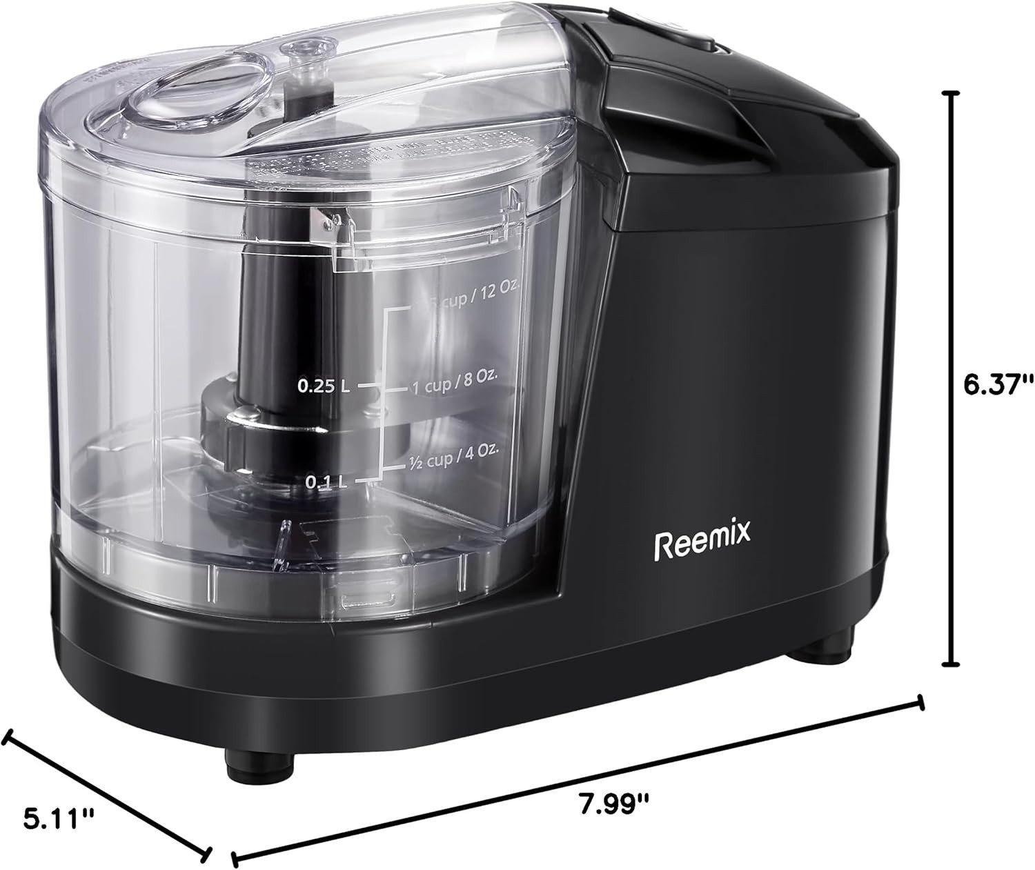 1.5-Cup One-Touch Electric Food Chopper, 100W Mini Food Processor Meat Grinder,