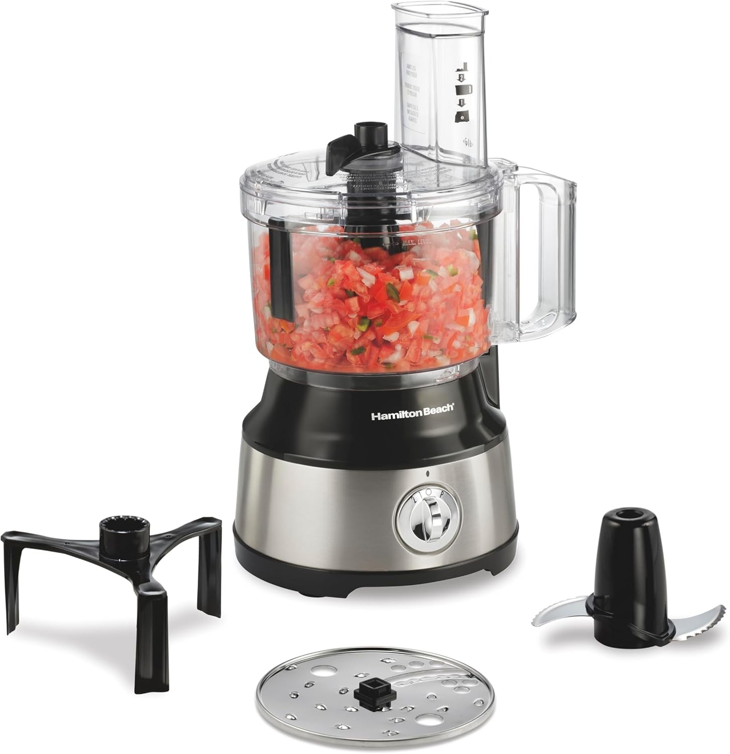 10Cup Food Vegetable Chopper Slicing Shredding Mincing Puree Clean Scraper Black