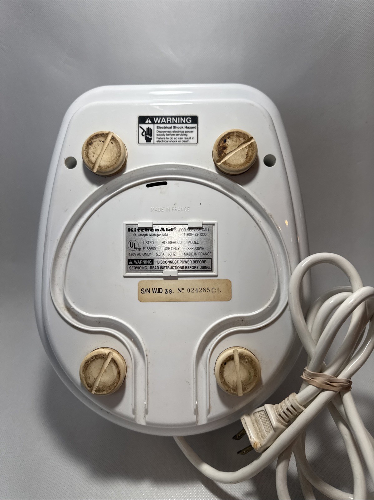 KitchenAid KFP500WH Classic Food Processor White Base Unit Replacement Tested