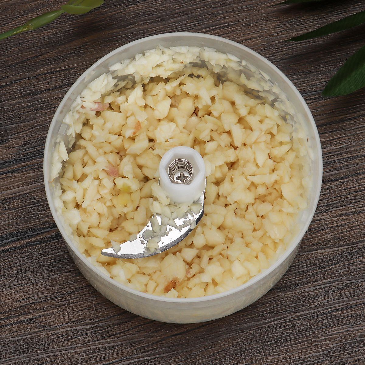 Electric 250ML +100ML Garlic Press Chopper Chili Onion Meat Mincer Blender Mixer