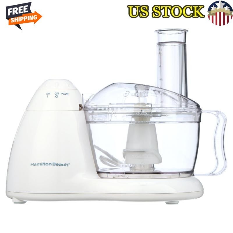 8 Cup Food Processor Chopping Mixing Slicing Shredding 300W Dishwasher Safe New