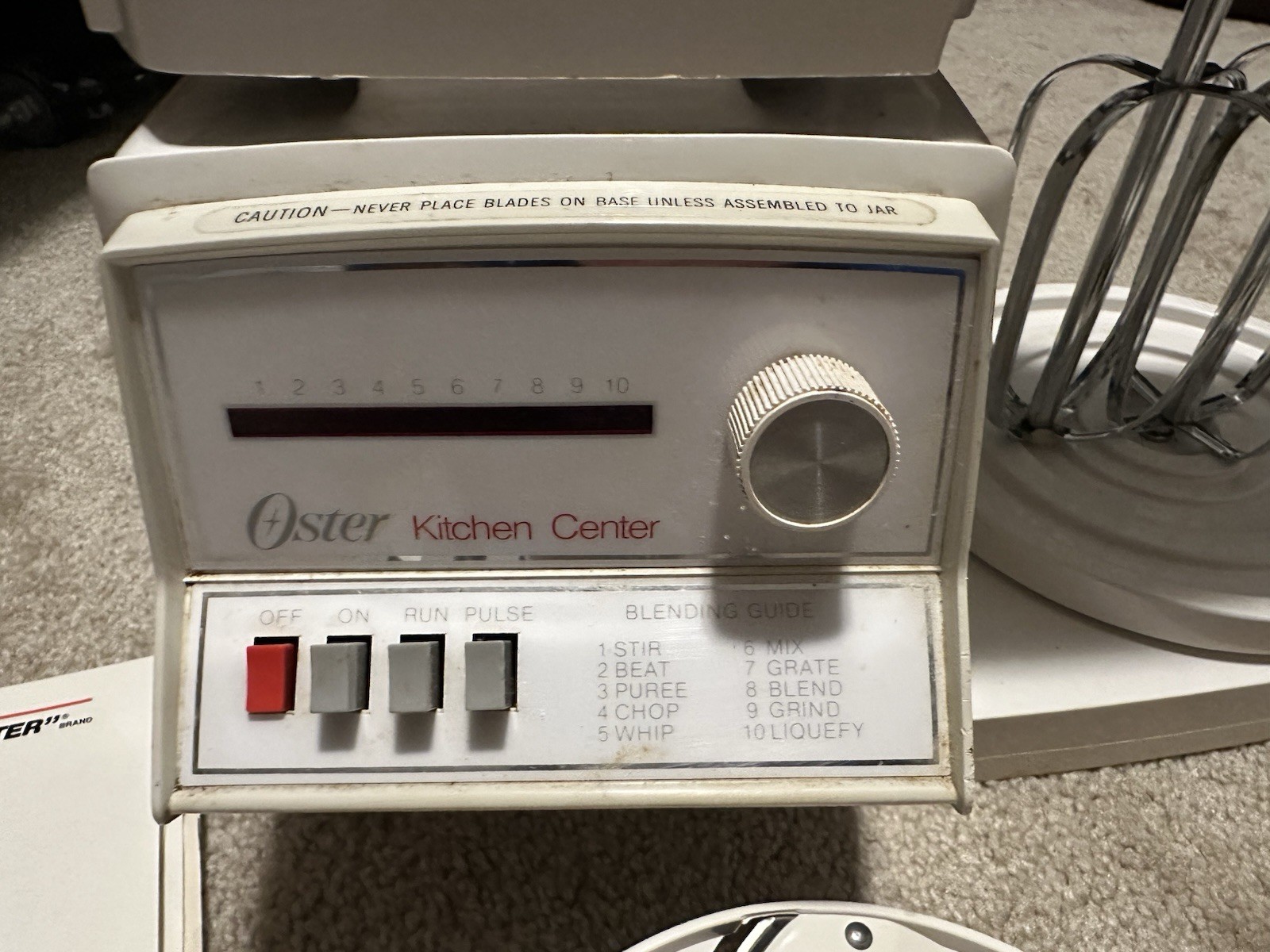 Oster Electronic Kitchen Center, Meat Grinder, Shredder, Whisks, Ice Cream Maker