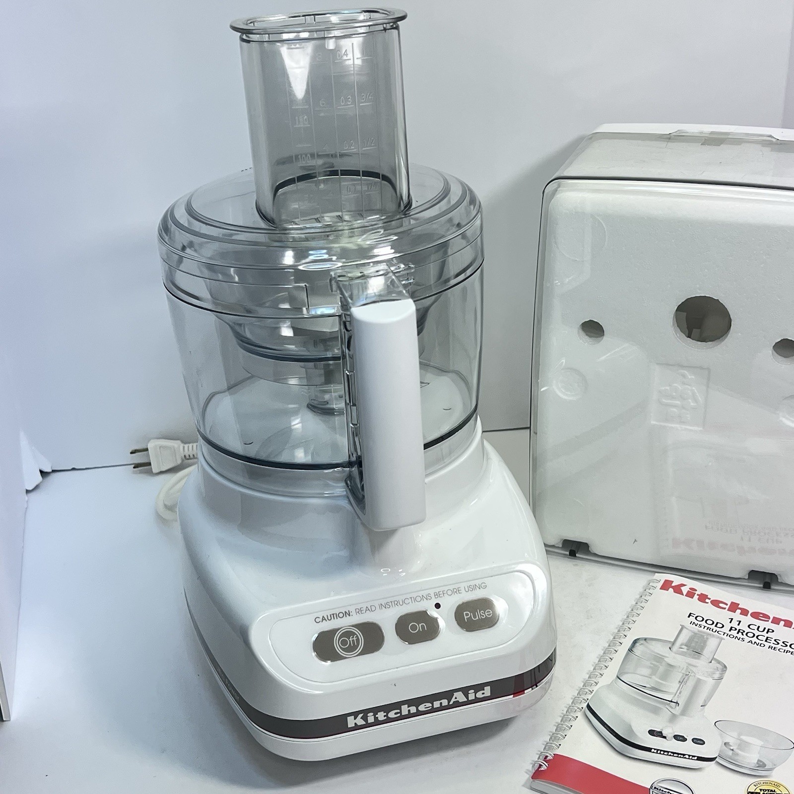 Kitchen Aid Food Processor 11 Cup Model KFP600 WHITE REFURBISHED