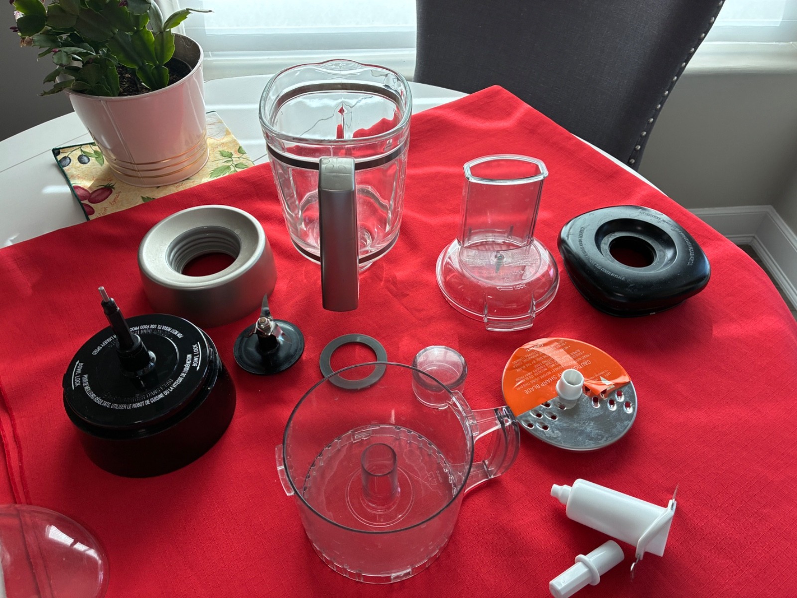 12 Pce Attachments Cuisinart Food Processor/Blender Glass Jar For C B-600FP TX