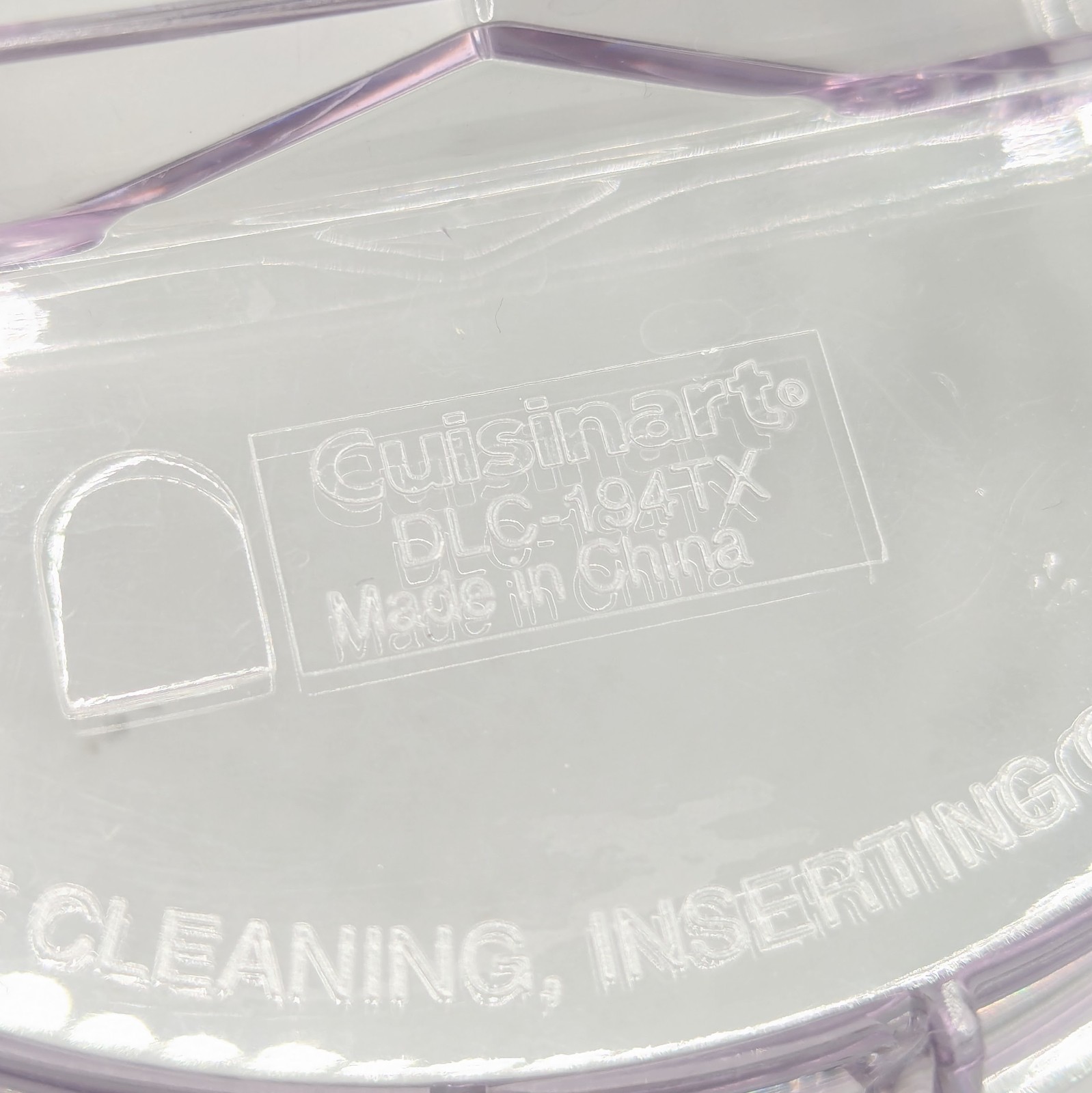 Cuisinart Mini Prep DLC-1SS Food Processor Lid DLC-194TX & Bowl DLC-191TX