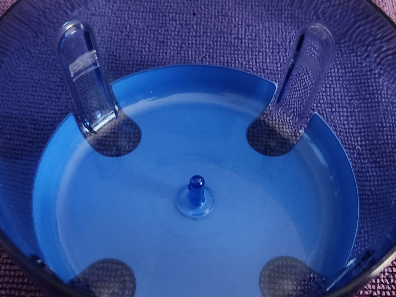 Tupperware Lil Chopper Food Processer Twist Top 1.25 Cup Blue W/ EXTRA BOWL