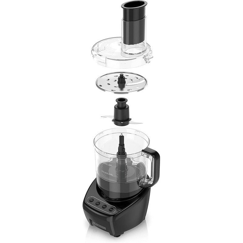 8 Cup Food Processor Easy Assembly S Blade Touchpad Controls Slice Shred New