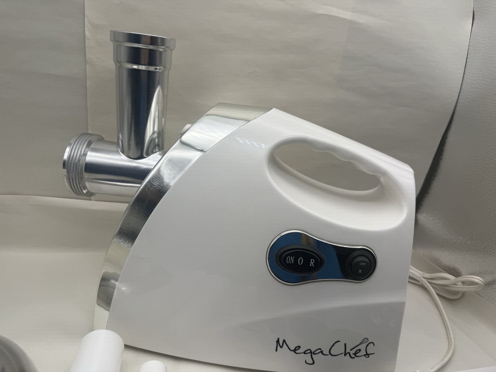 Mega Chef MG650 1200 Watt 110V Powerful Automatic Meat Grinder Stainless *READ