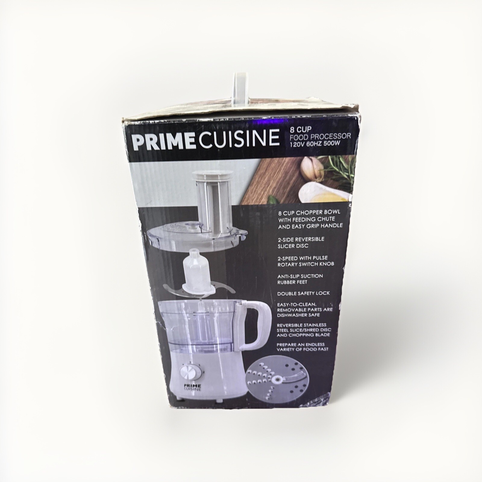 PRIME CUISINE 8 CUP FOOD PROCESSOR 120V 60HZ 500W *NEW*