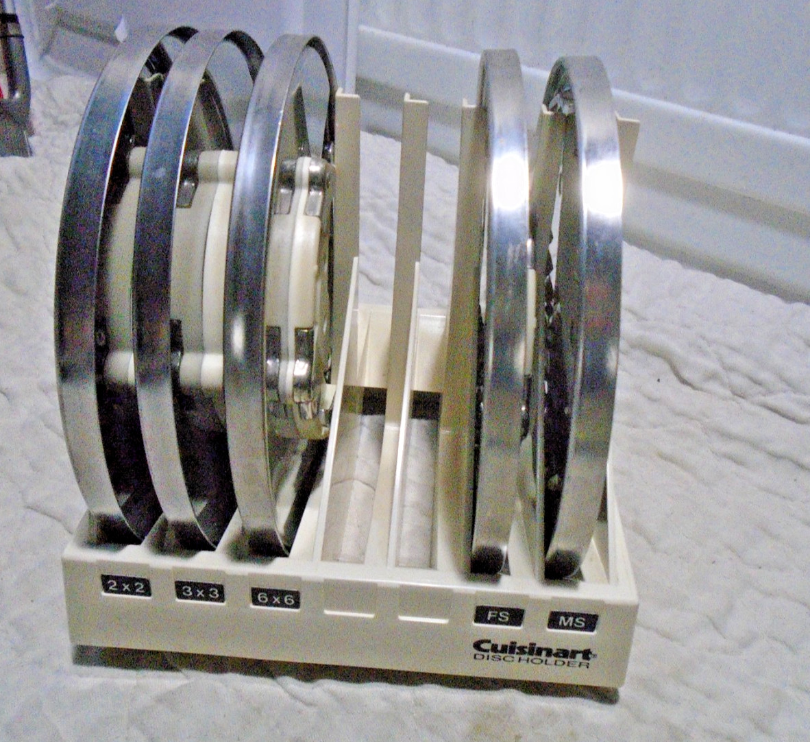 Cuisinart DLC-7 SUPER PRO Food Processor Disc Holder 5 Discs 2×2 3×3 6×6 FS MS