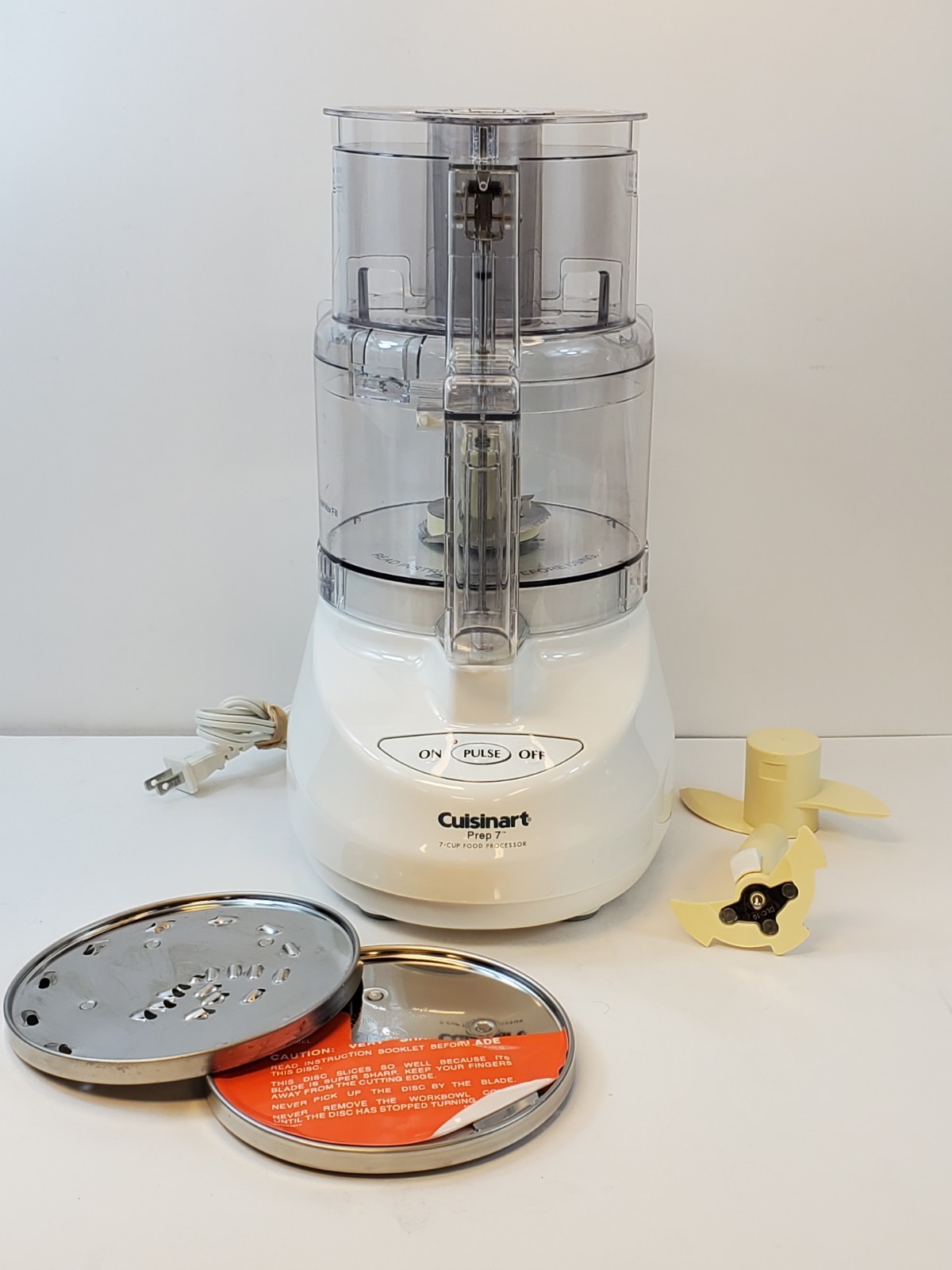 Cuisinart Prep 7 DLC-2007N Premier Series 7-Cup Food Processor Tested And Works