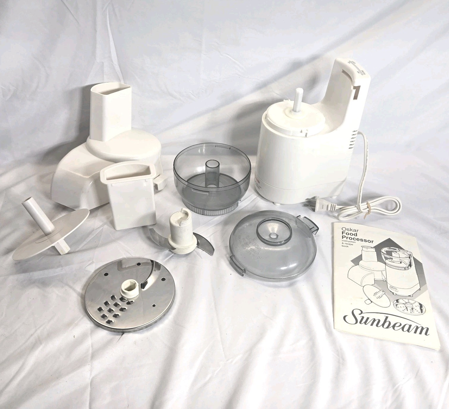 Sunbeam Oskar Food Processor 14081 Tested With Parts Vintage Food Chopper