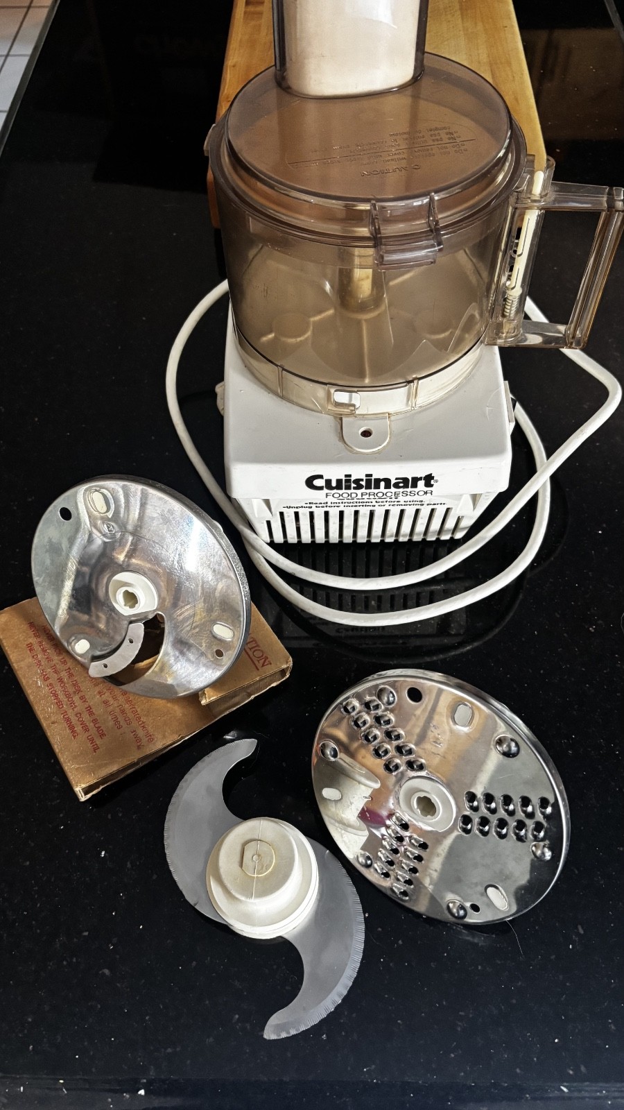 Cuisinart Food Processor CFP-9A Motor Base Robot Coupe Extra Parts