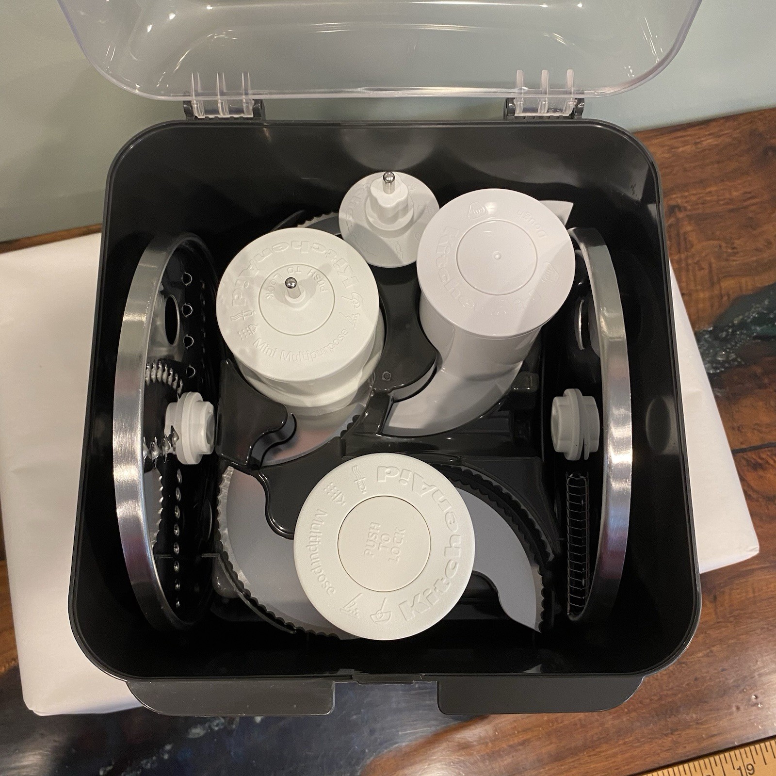 KitchenAid Food Processor Attachments 3 Blades 2 Discs + Case 527402