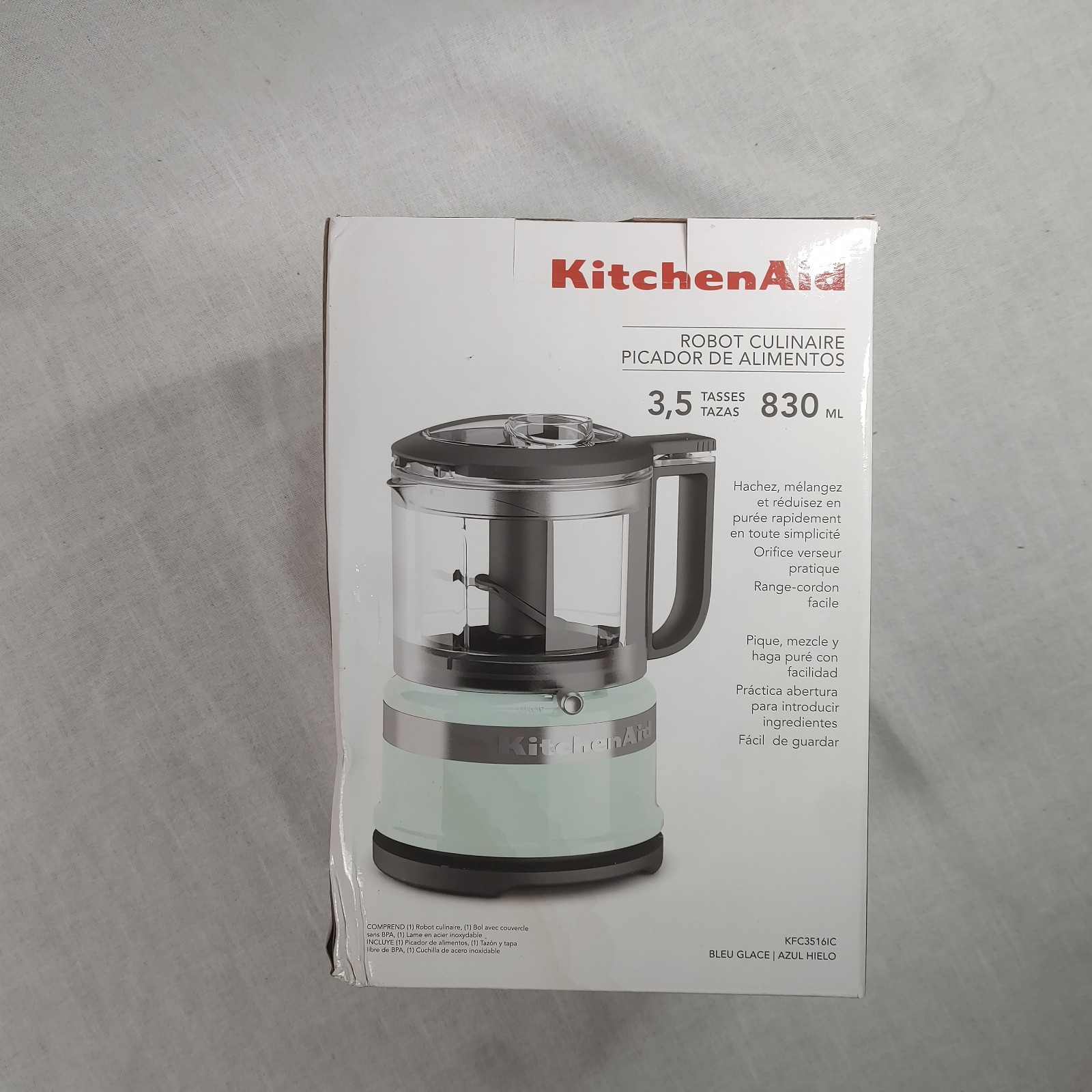 KitchenAid Food Chopper 3.5 Cup Ice Blue Model KFC3516IC – Ice Blue