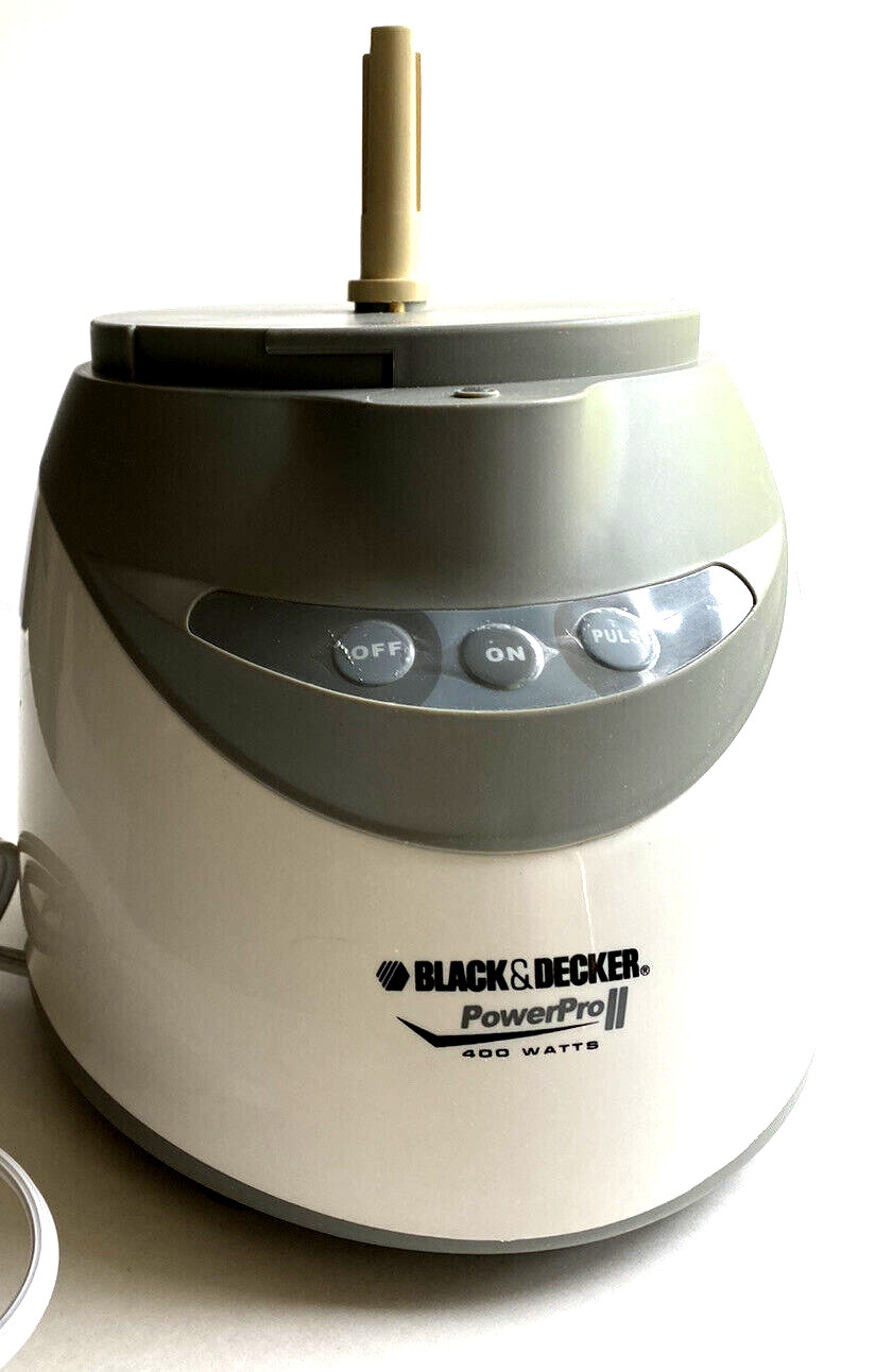 Black And Decker Power Pro II FP1510 MOTOR BASE UNIT with Cord, White and Gray