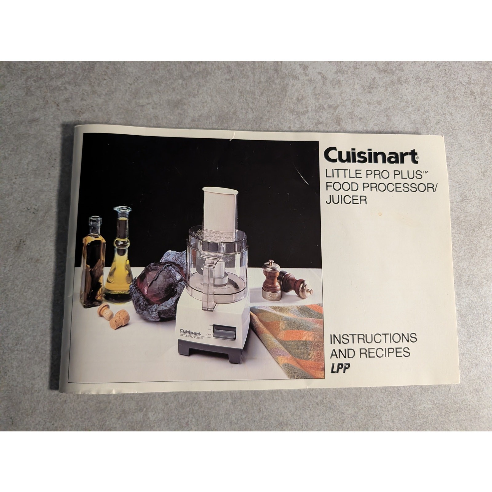 Vintage Food Processor Juicer Cuisinart Little Pro Plus LPP 1994