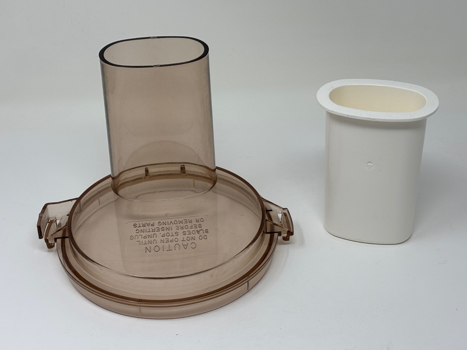 Vintage Hamilton Beach Food Processor Model 707 Amber Lid & Pusher