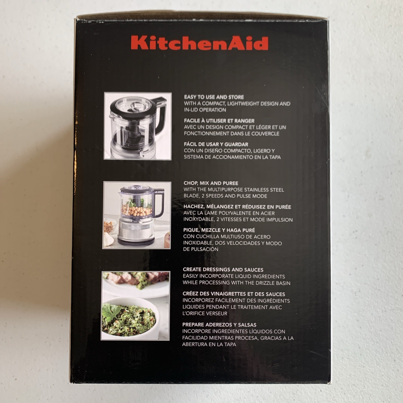 New KitchenAid KFC3516ER 3.5 Cup Mini Food Processor, Empire Red