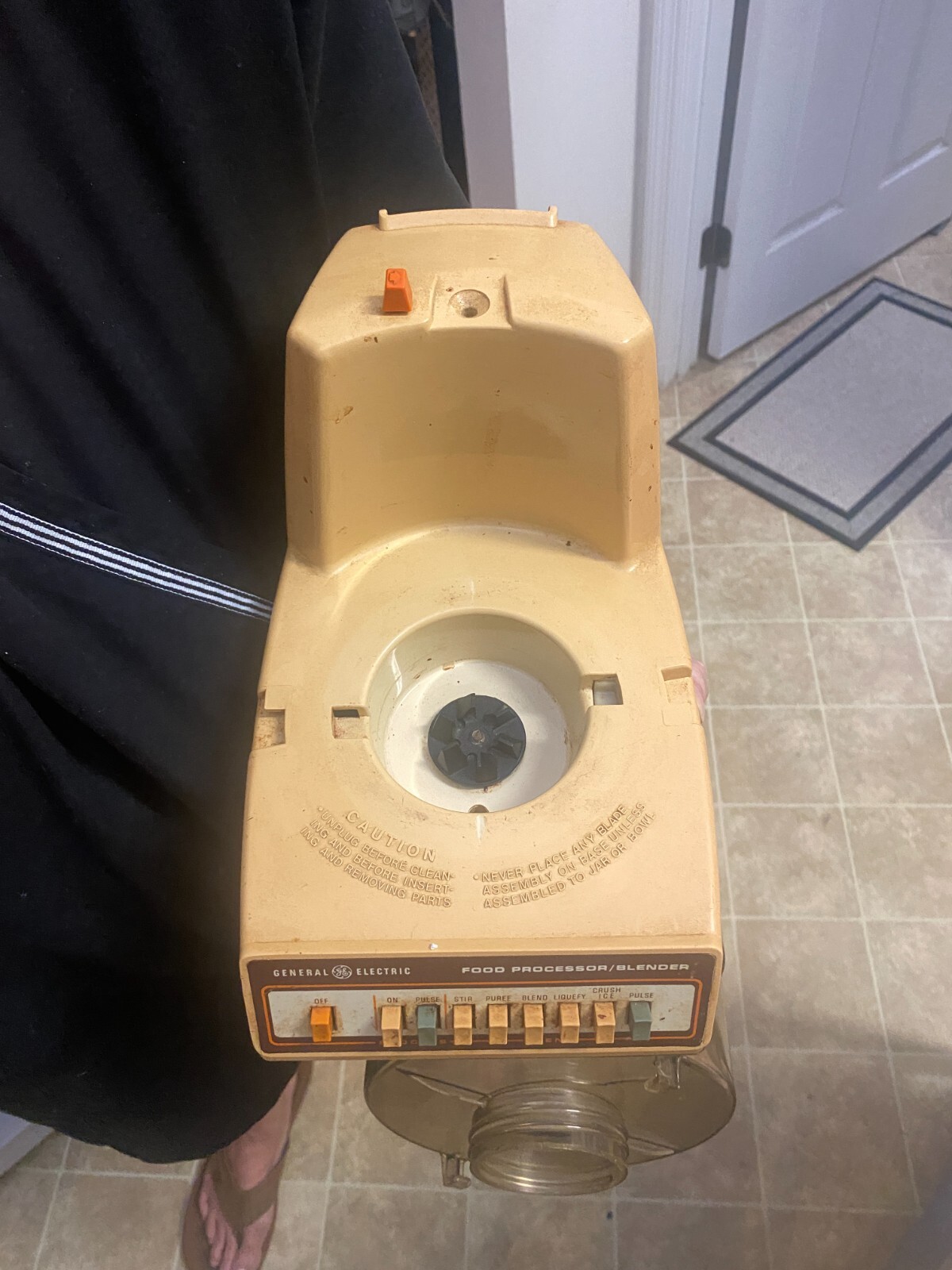 Food Processor Bowl Lid & Pusher GE Blender D1FP2-4202 REPLACEMENT PARTS