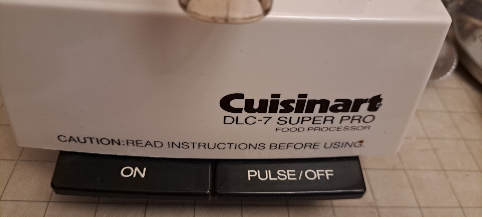 Vintage Cuisinart DLC-7 Super Pro food processor.