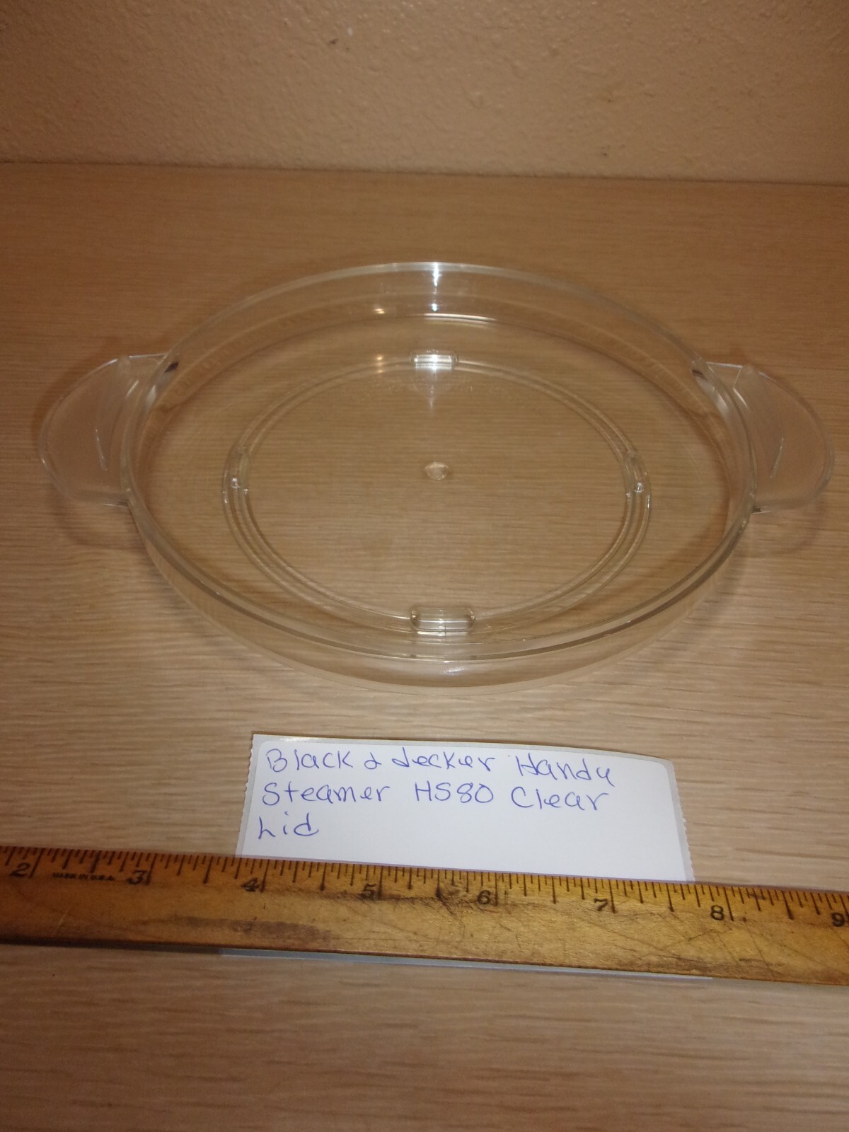 BLACK AND DECKER HANDY STEAMER HS80 CLEAR ROUND LID