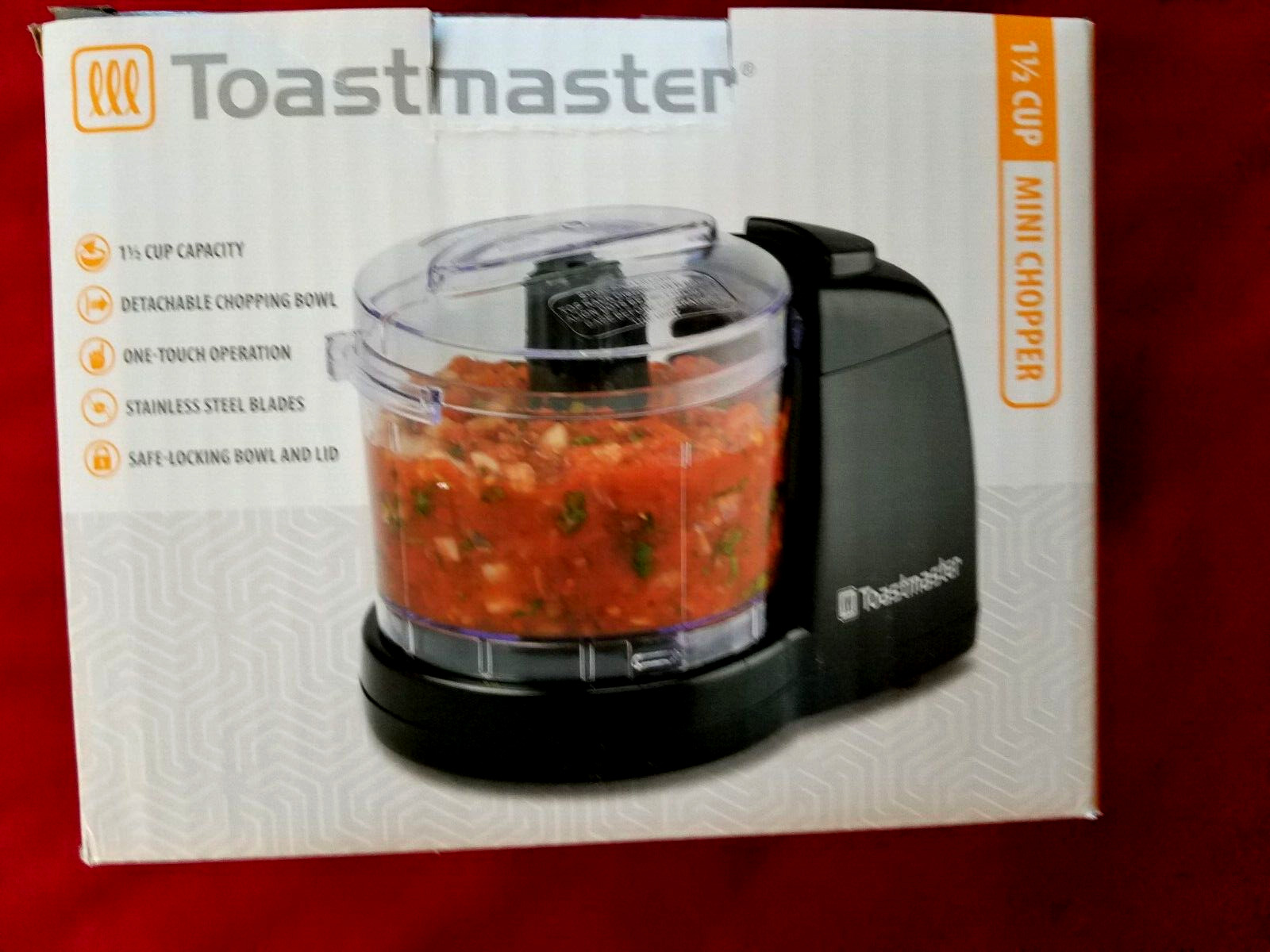 Toastmaster 1.5 Cup Capacity Mini Veggie Chopper Blender #TM-67MCKL Black NEW