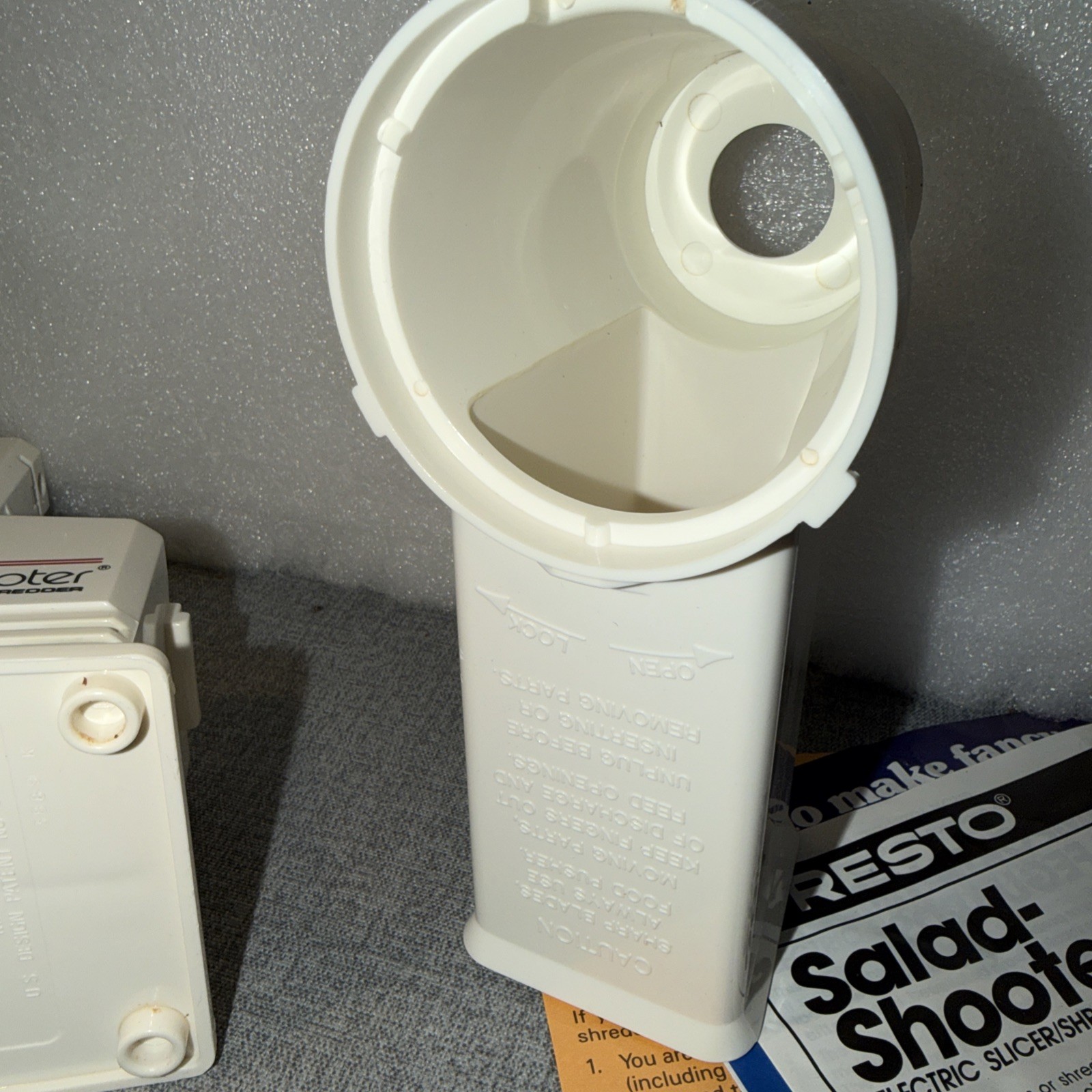 Presto Salad Shooter Electric Slicer Shredder w/ Attachments Box Manual Tested