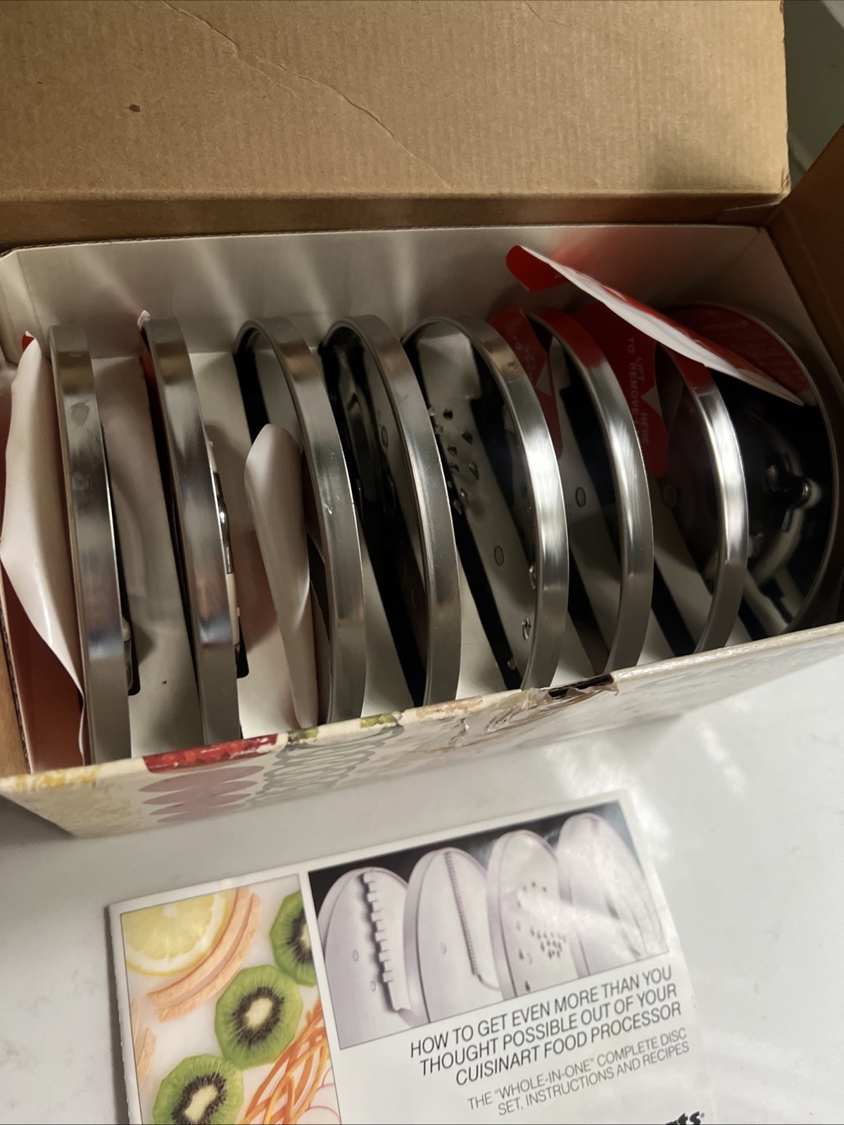 Cuisinart Complete DLC-8/DLC-10 Food Processor 8 Disc Set Many Unused JAPAN