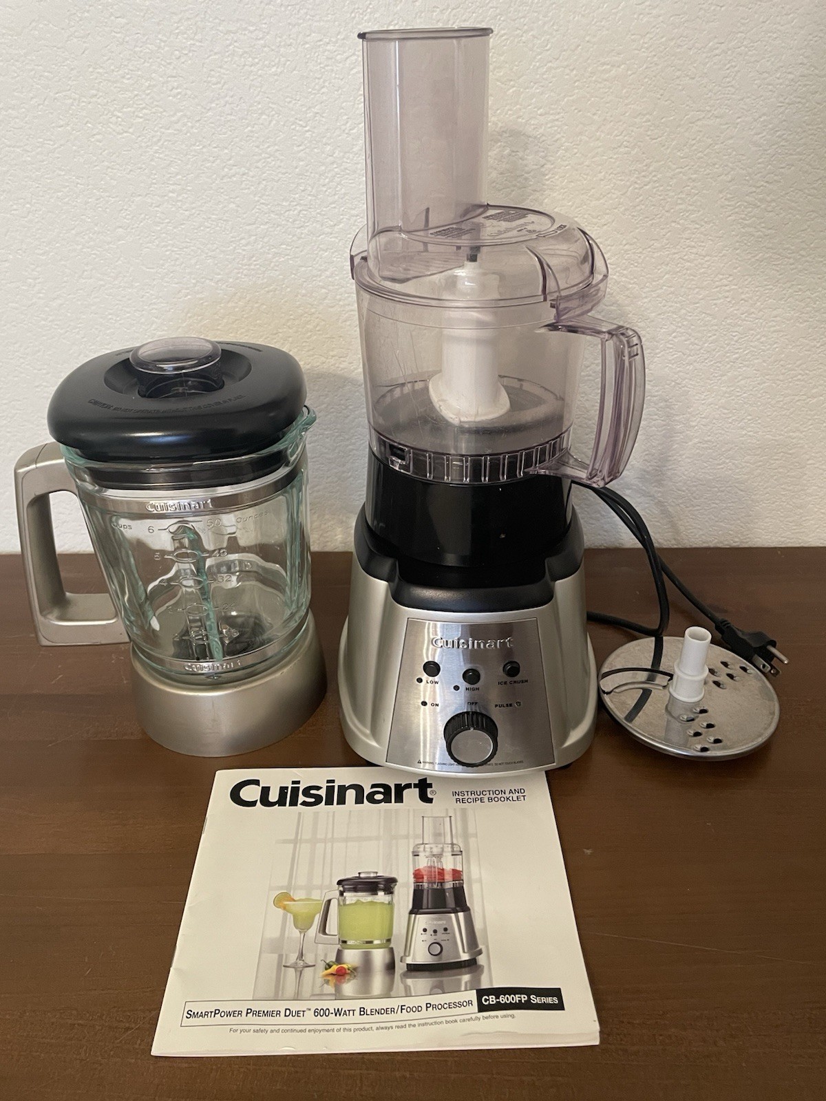 Cuisinart SmartPower Premier Premier 600 Watt Blender/Food Processor*CB-600FP