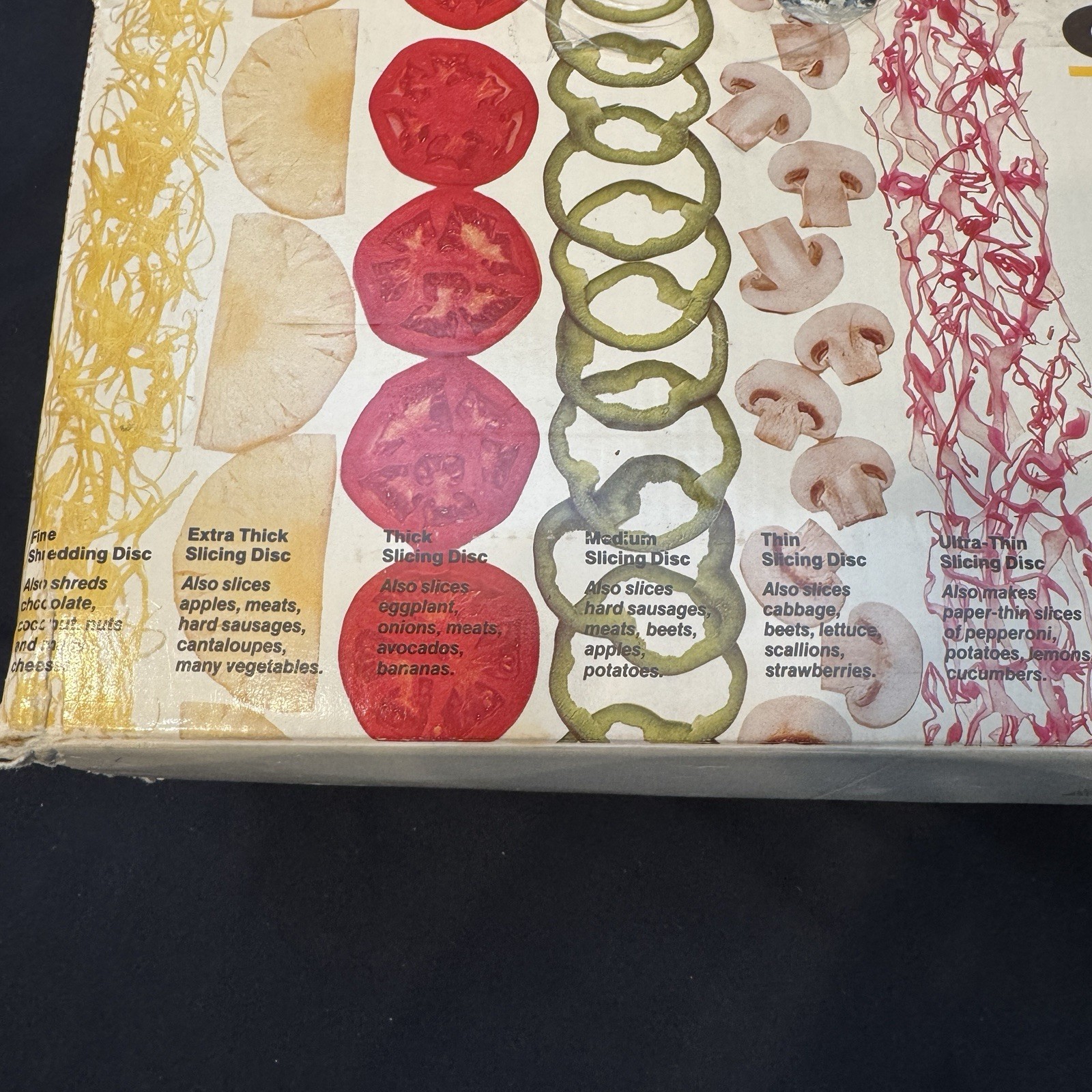 Complete Set of 9 Cuisinart DLC-7 Discs w/ original Box DLC-070 + 1 Extra Blade