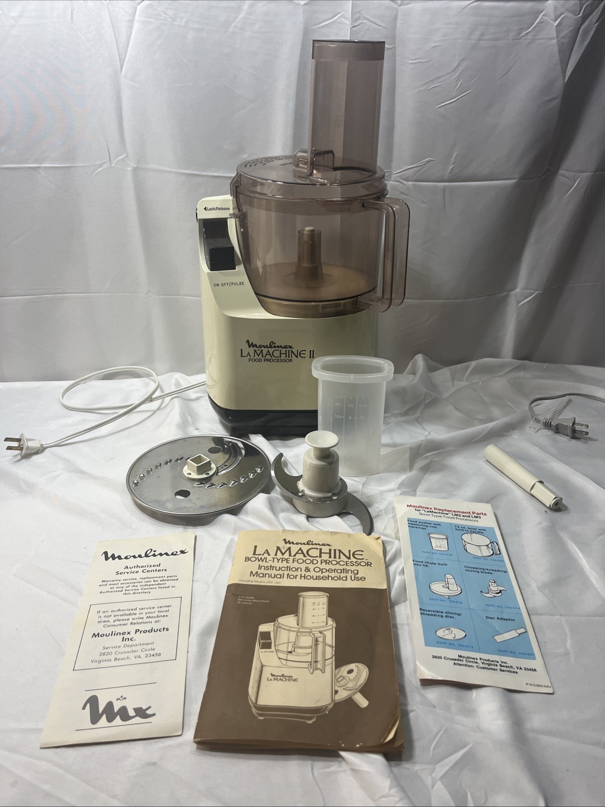 Moulinex Regal La Machine II Food Processor and Accessories FREE SHIPPING!