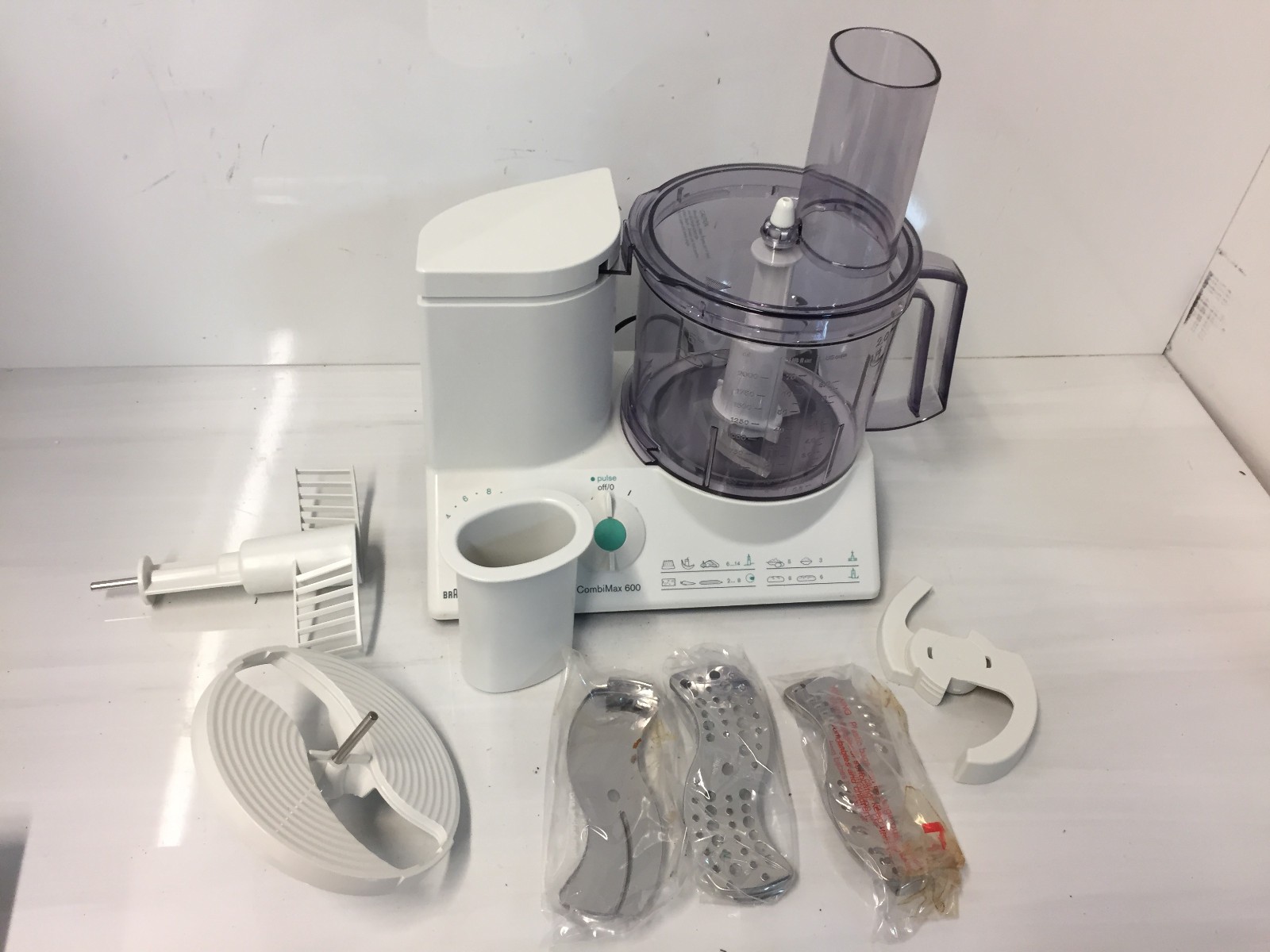 Braun CombiMax 600 Food Processor 600W Center K600 Made in Germany (Mint)