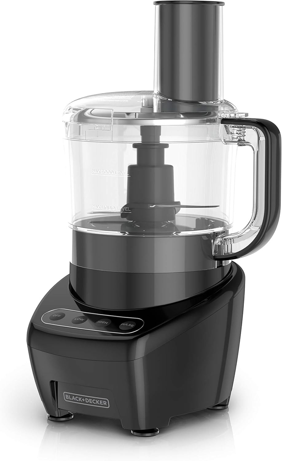 3-in-1 Easy Assembly 8-Cup Food Processor, Stainless Steel S-Blade, Easy-Clean