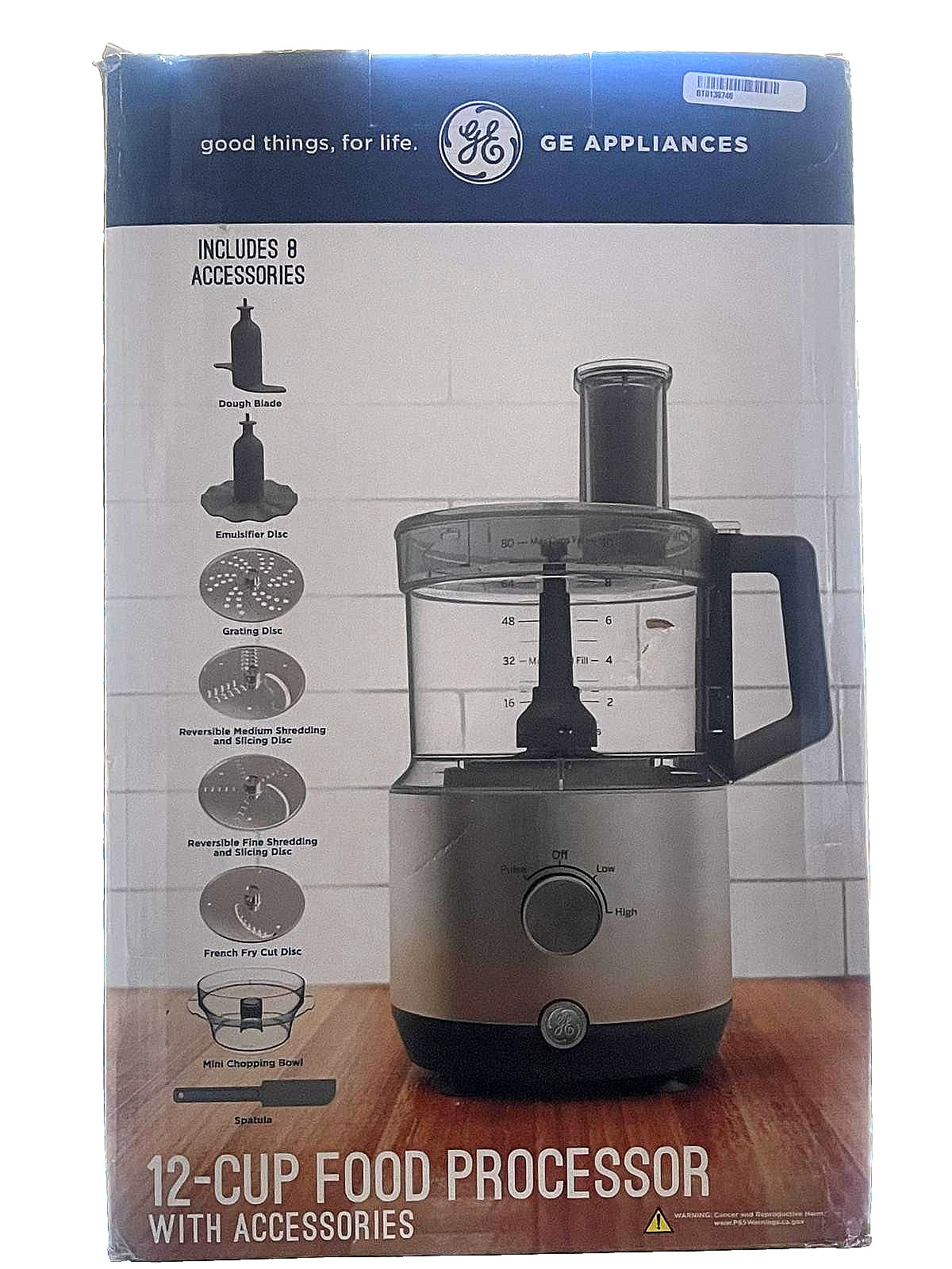GE Food Processor 12 Cup