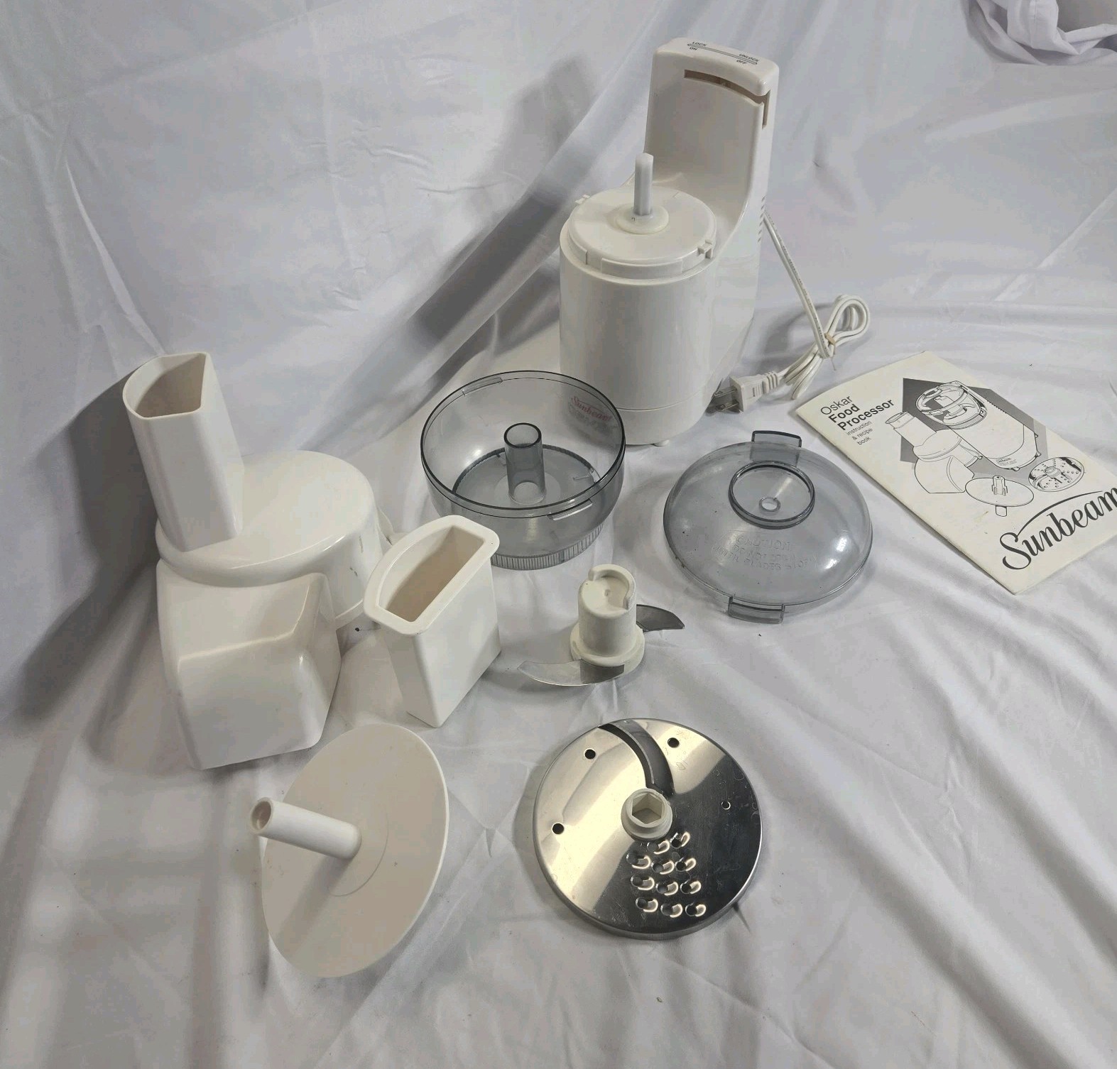 Sunbeam Oskar Food Processor 14081 Tested With Parts Vintage Food Chopper